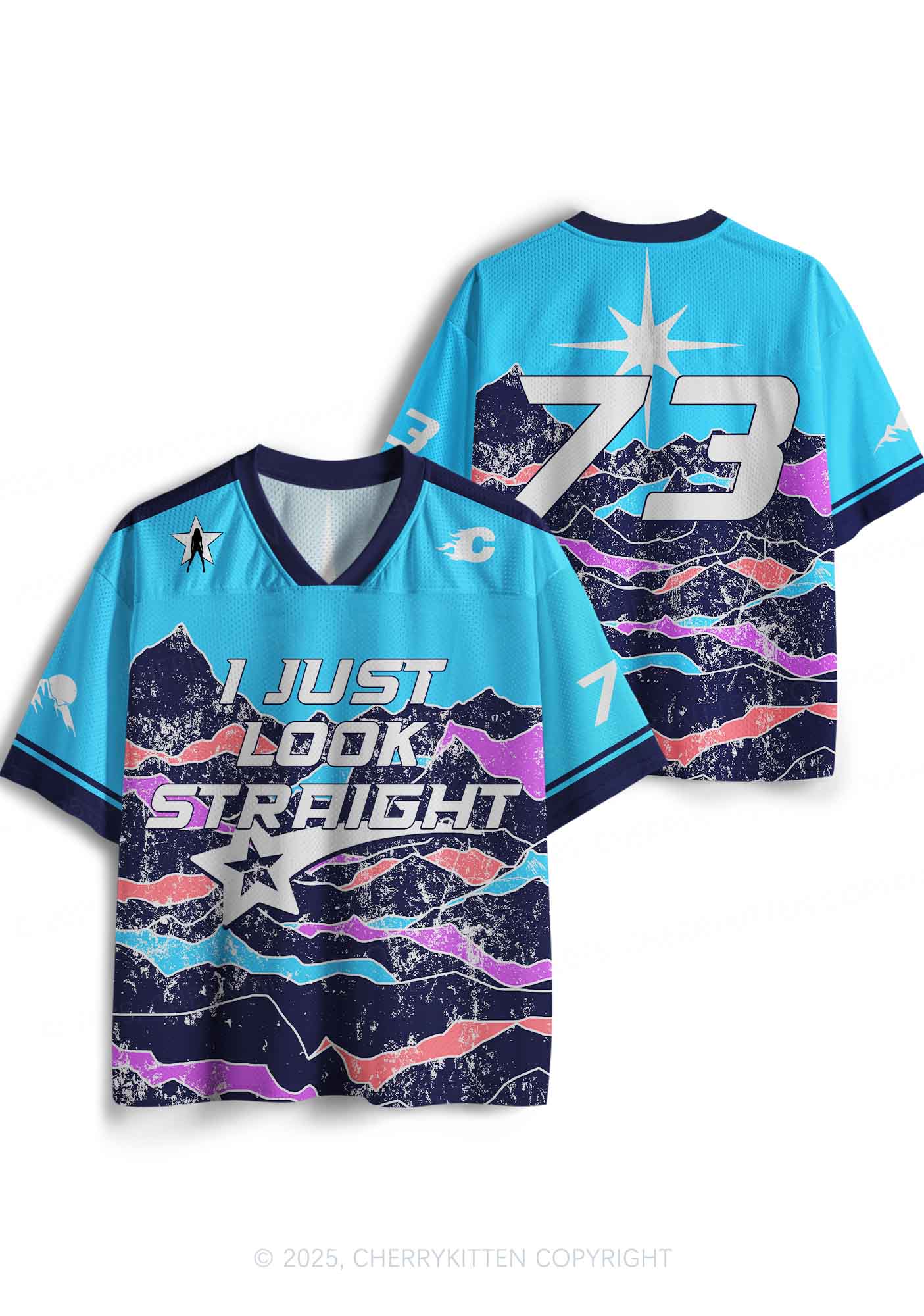 Custom I Just Look Straight Pride Y2K Sport Jersey Shirts Cherrykitten - Image 3