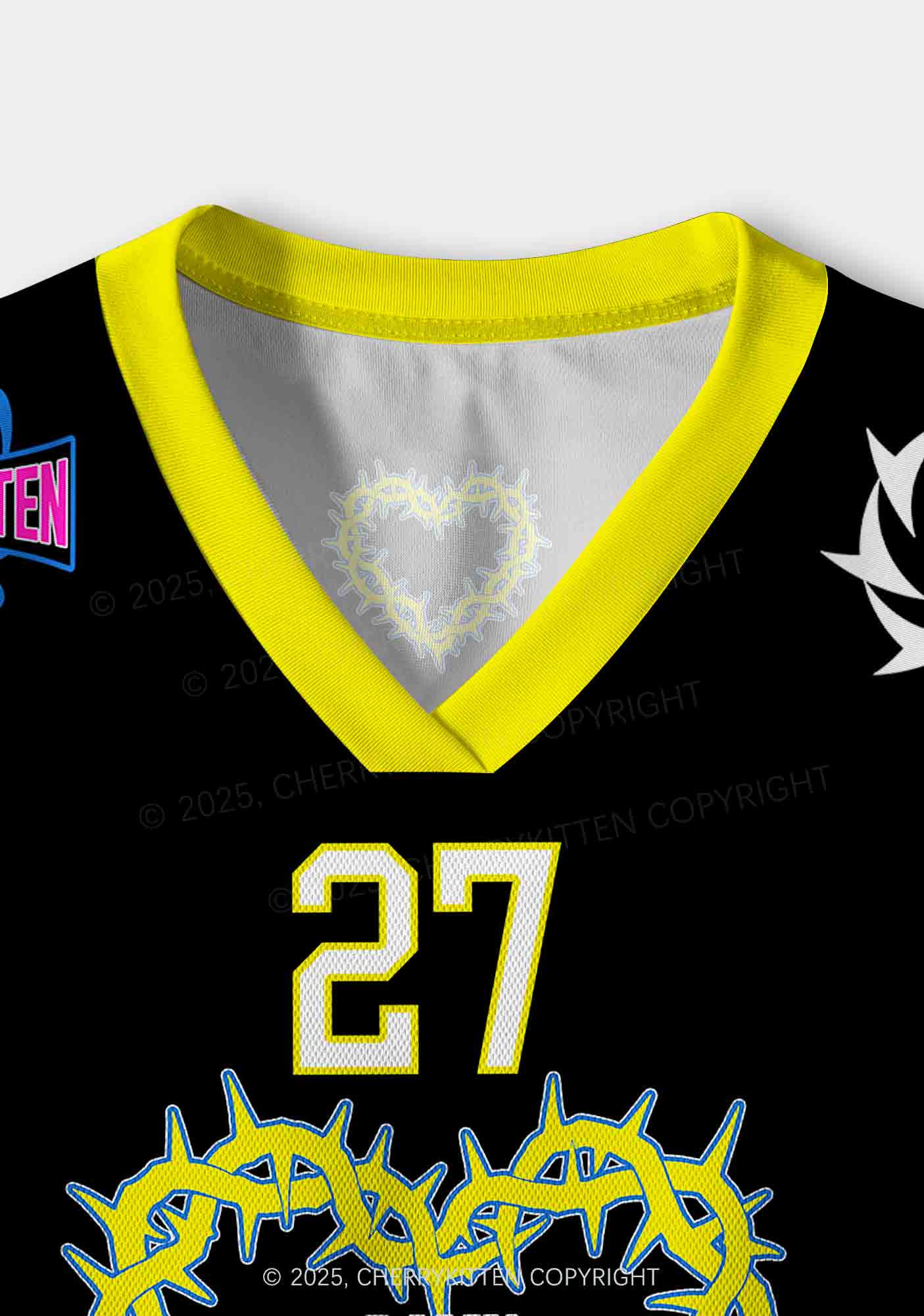 Custom I Look Fine Y2K Crop Sport Jersey Shirts Cherrykitten - Image 4
