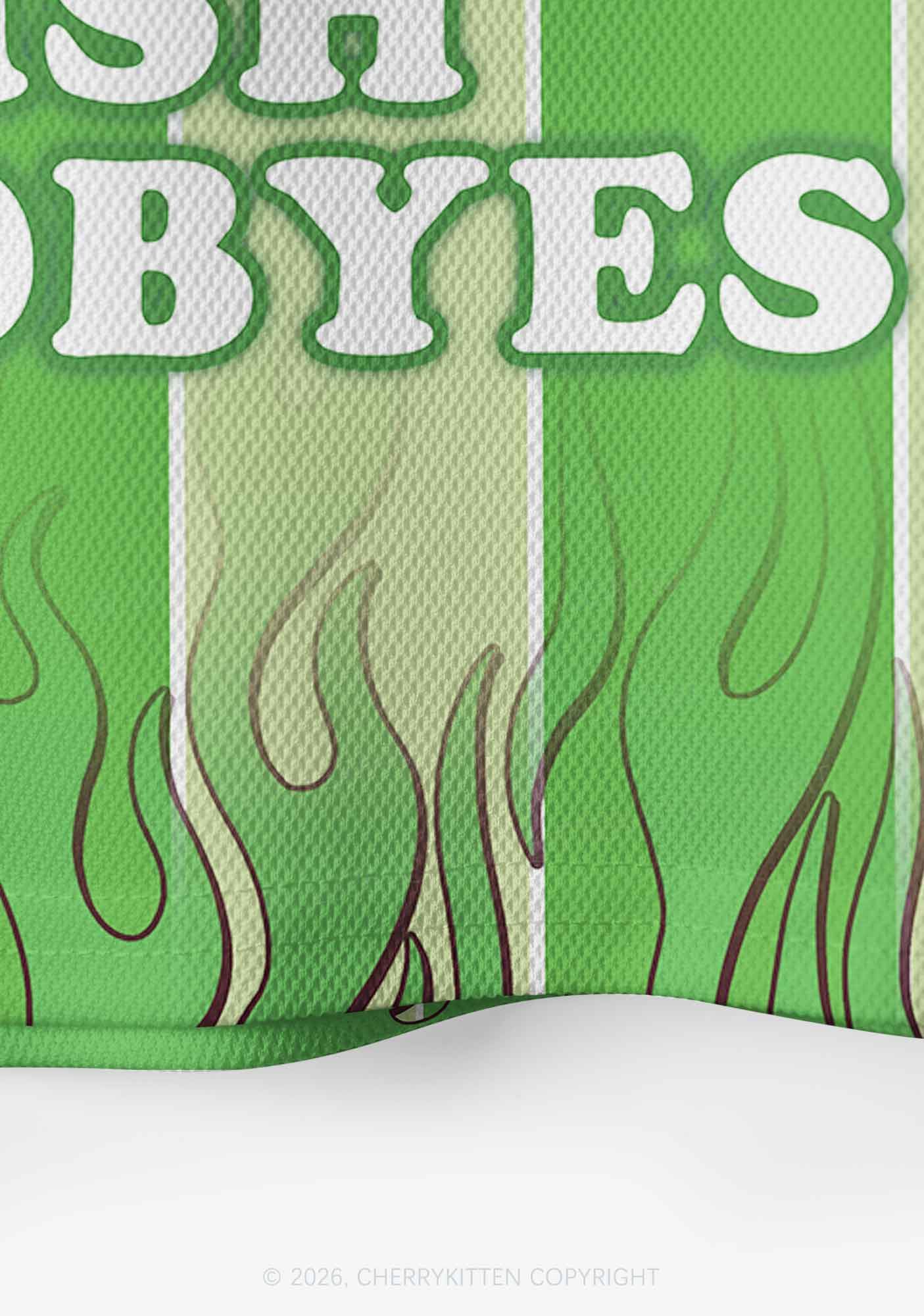 Custom I Love Irish Goodbyes St Patricks Y2K Crop Sport Jersey Shirts Cherrykitten - Image 6