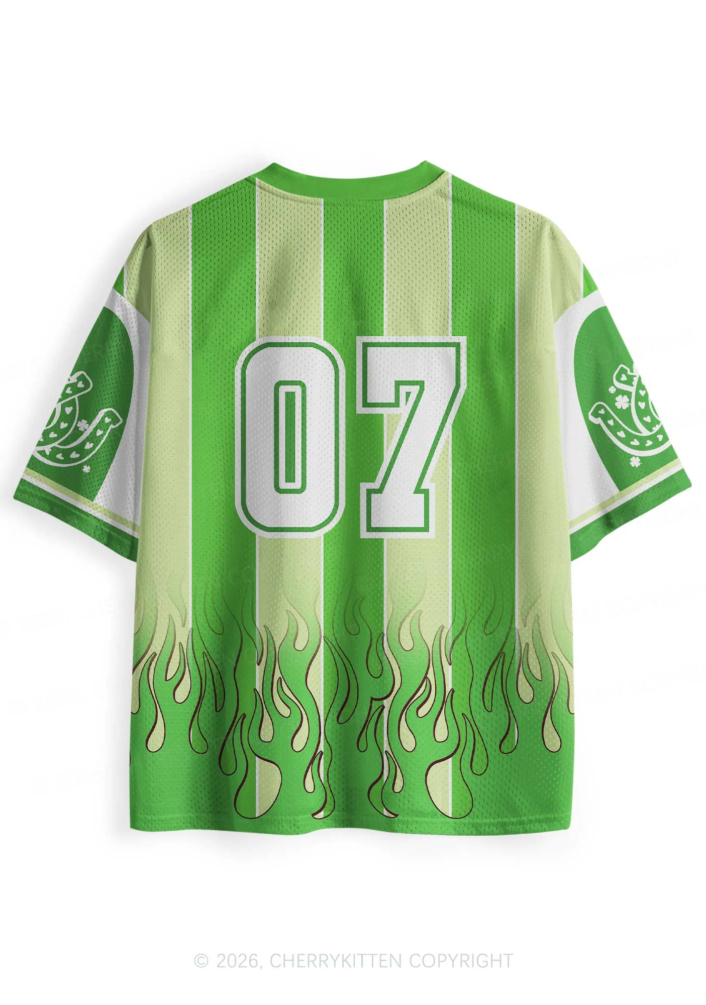 Custom I Love Irish Goodbyes St Patricks Y2K Sport Jersey Shirts Cherrykitten - Image 4