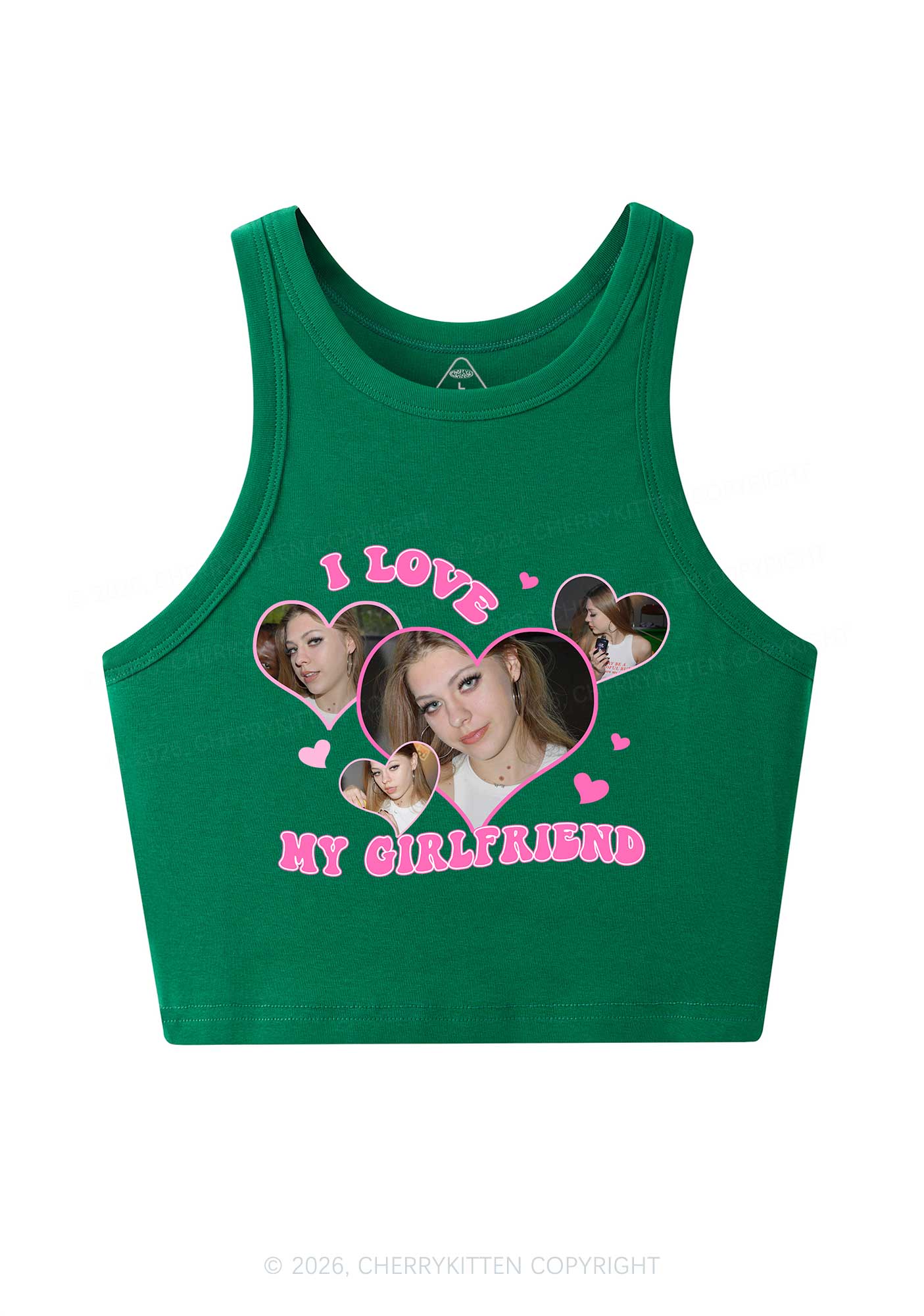 Custom I Love My BF GF Valentine's Day Y2K Crop Tank Top Cherrykitten - Image 6