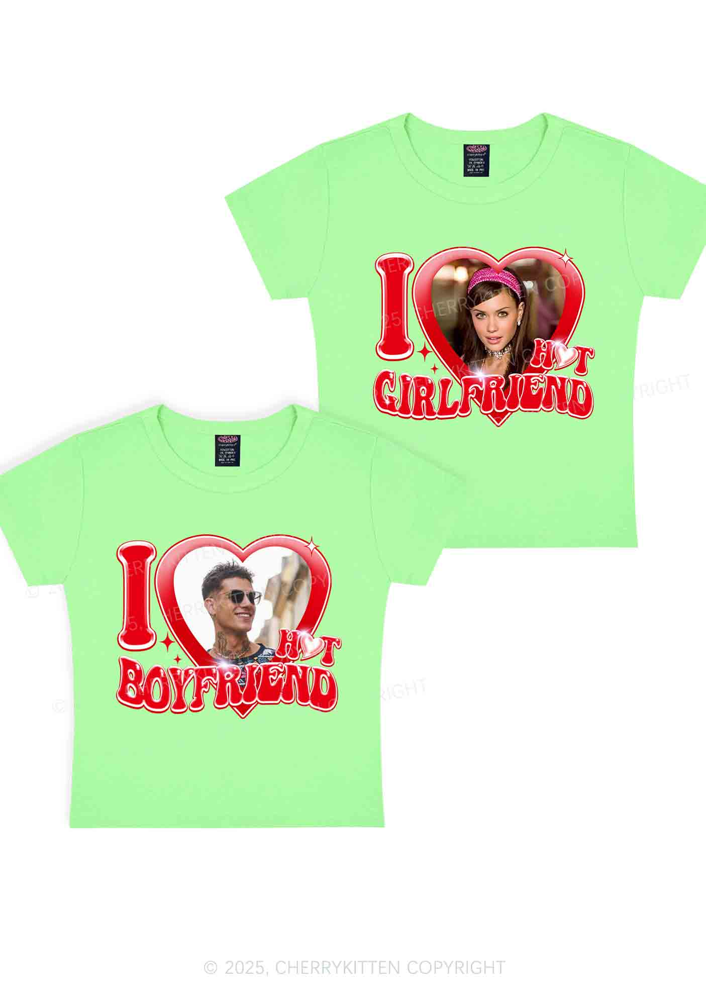 Custom I Love My Hot GF BF Y2K Valentine's Day Baby Tee Cherrykitten - Image 10