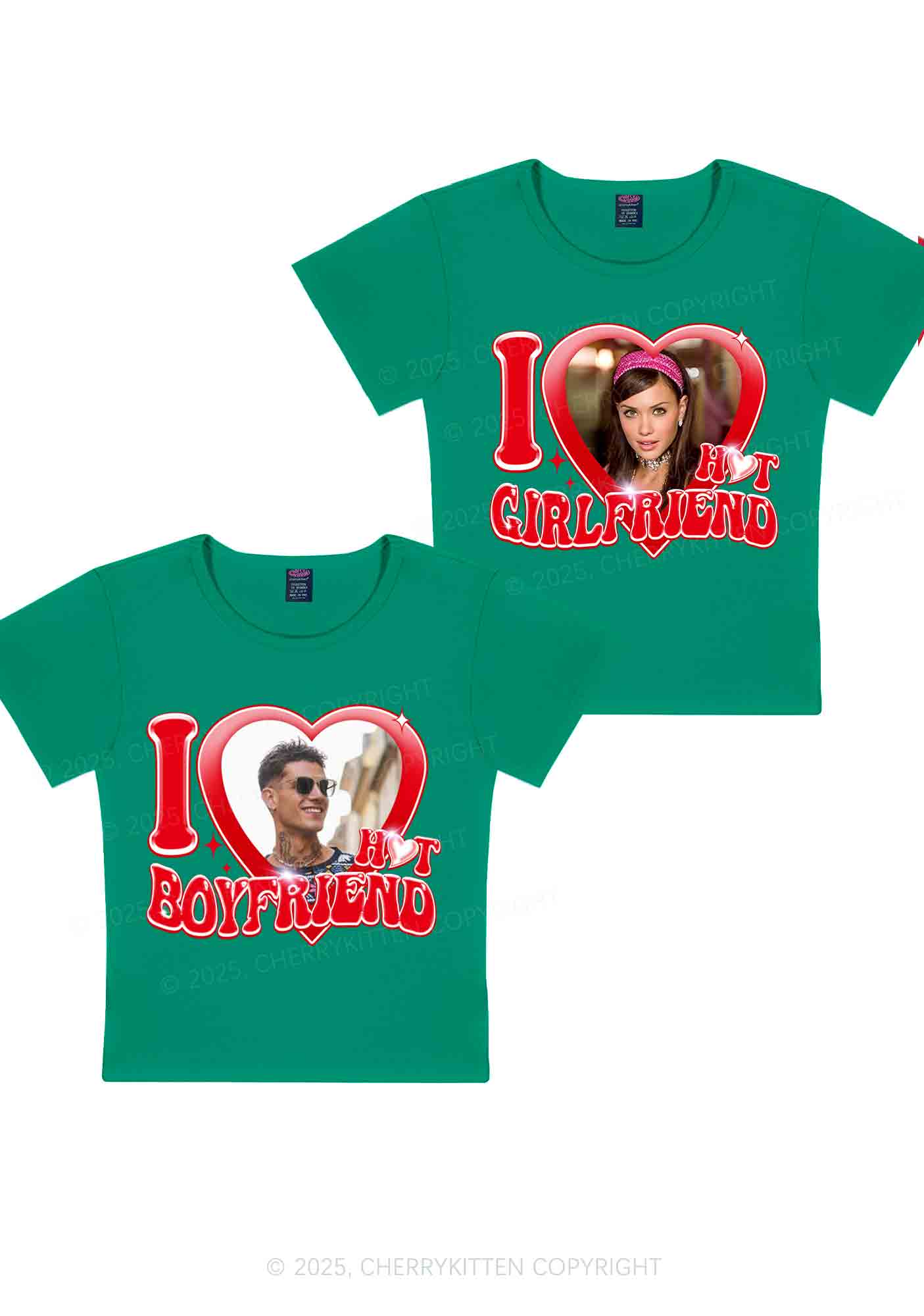 Custom I Love My Hot GF BF Y2K Valentine's Day Baby Tee Cherrykitten - Image 11