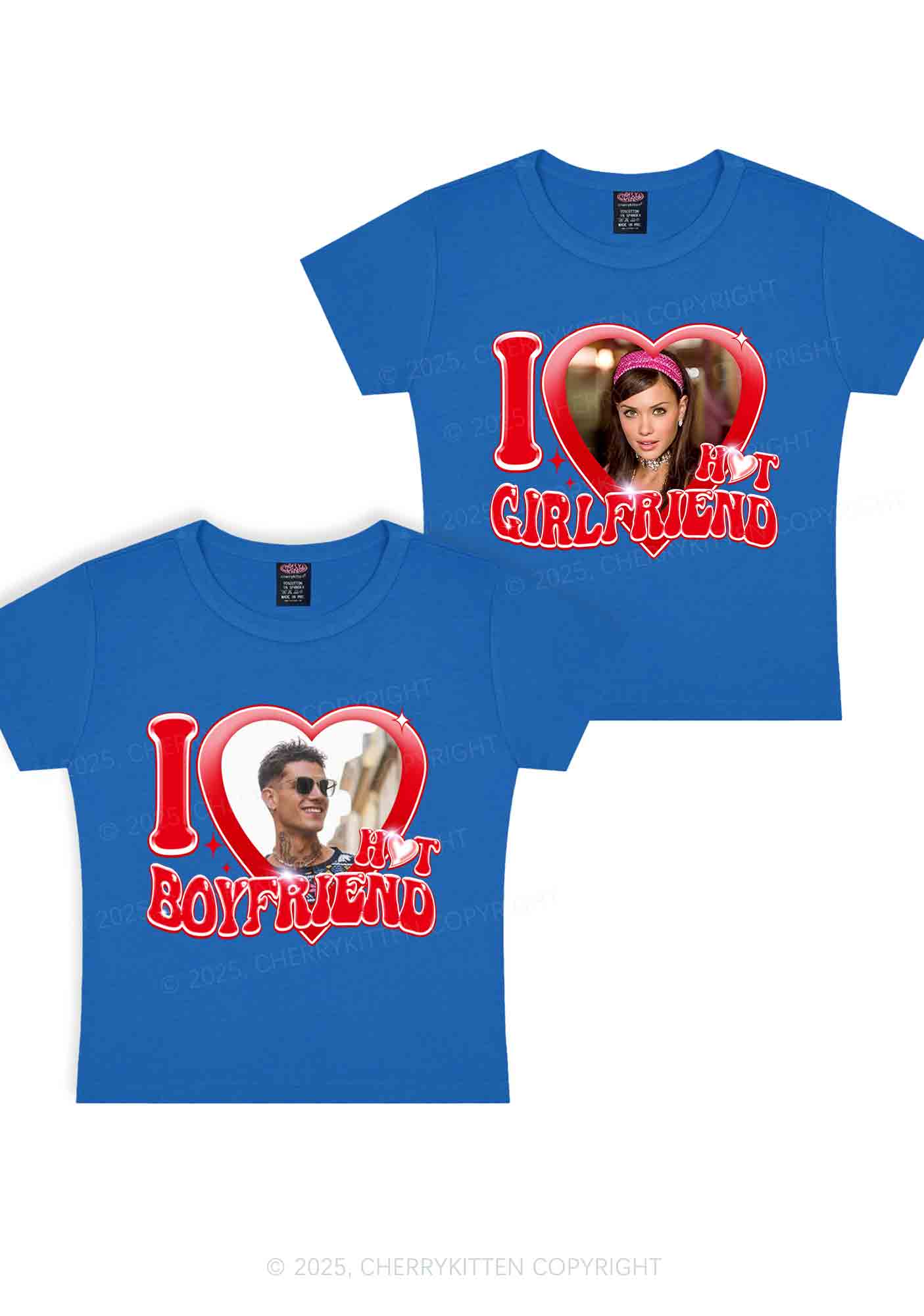 Custom I Love My Hot GF BF Y2K Valentine's Day Baby Tee Cherrykitten - Image 8