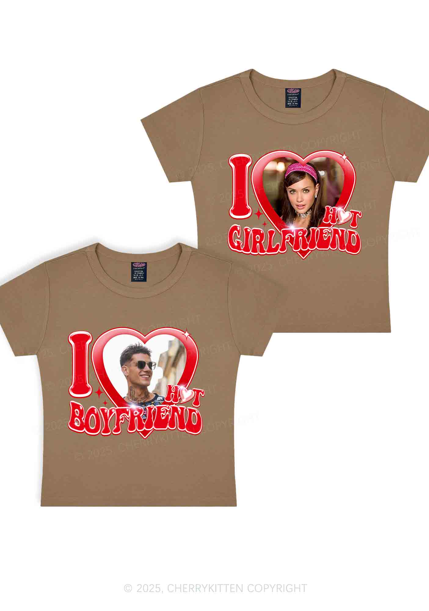 Custom I Love My Hot GF BF Y2K Valentine's Day Baby Tee Cherrykitten - Image 9