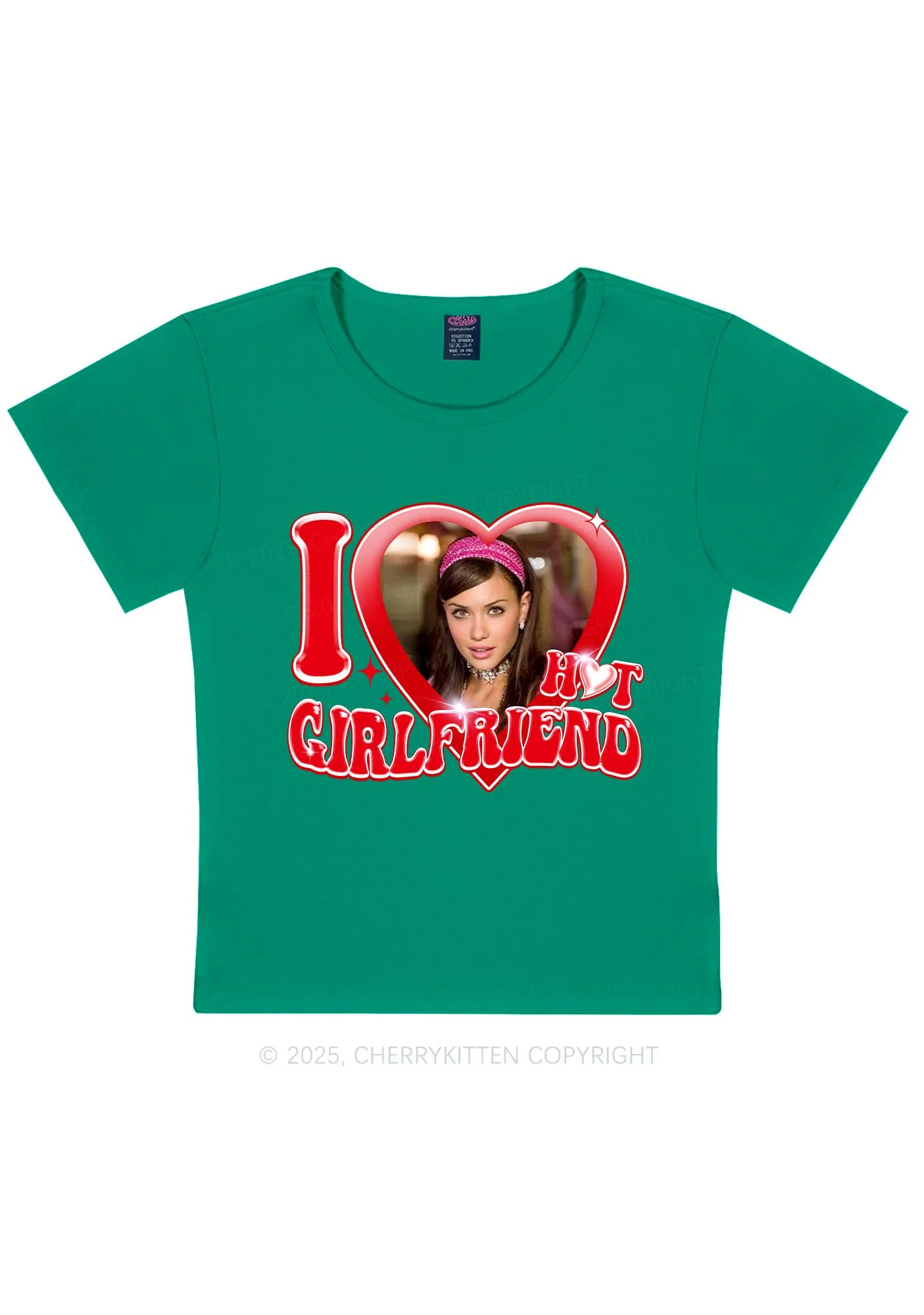 Custom I Love My Hot Girlfriend Y2K Baby Tee Cherrykitten - Image 10