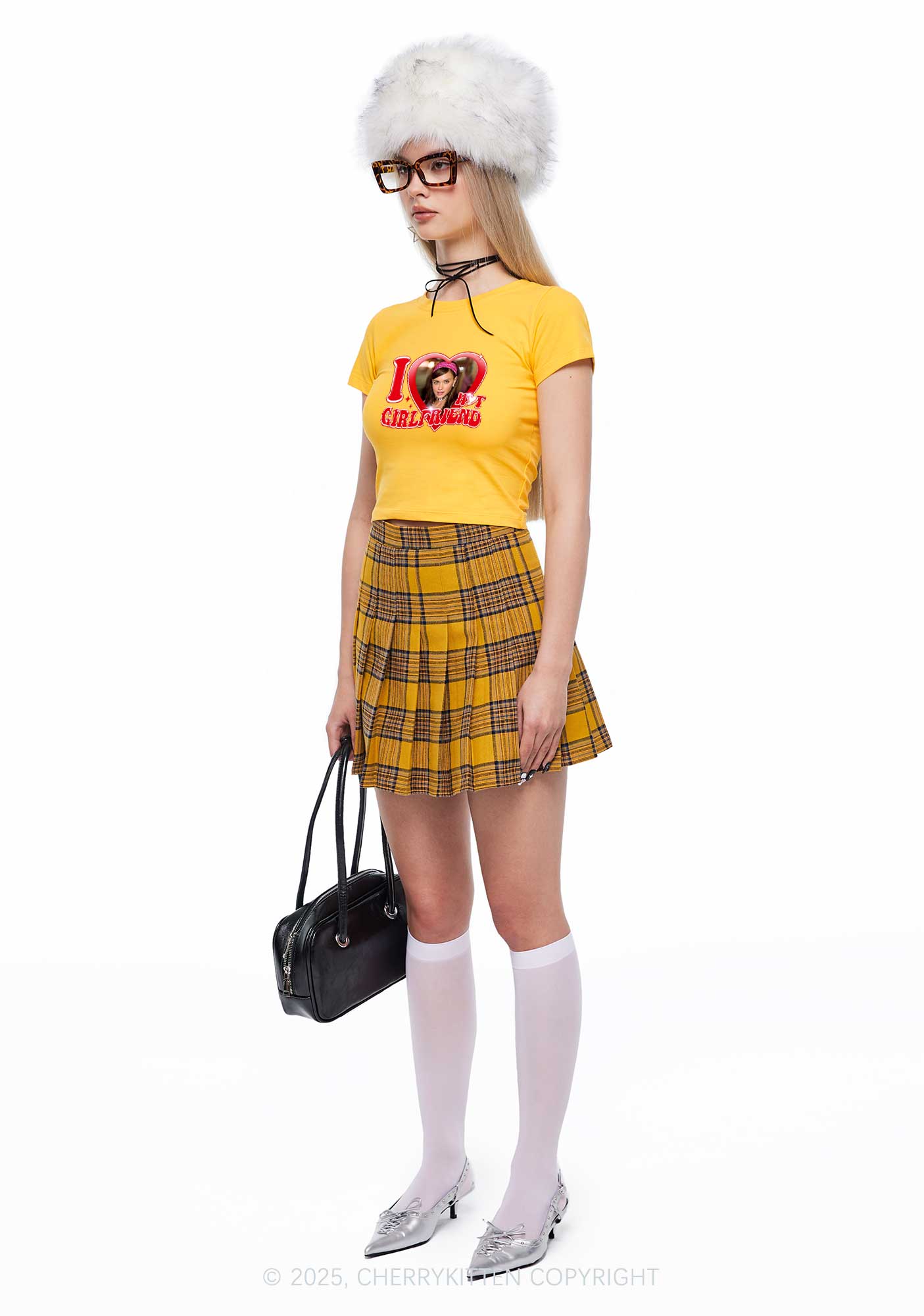 Custom I Love My Hot Girlfriend Y2K Baby Tee Cherrykitten - Image 3