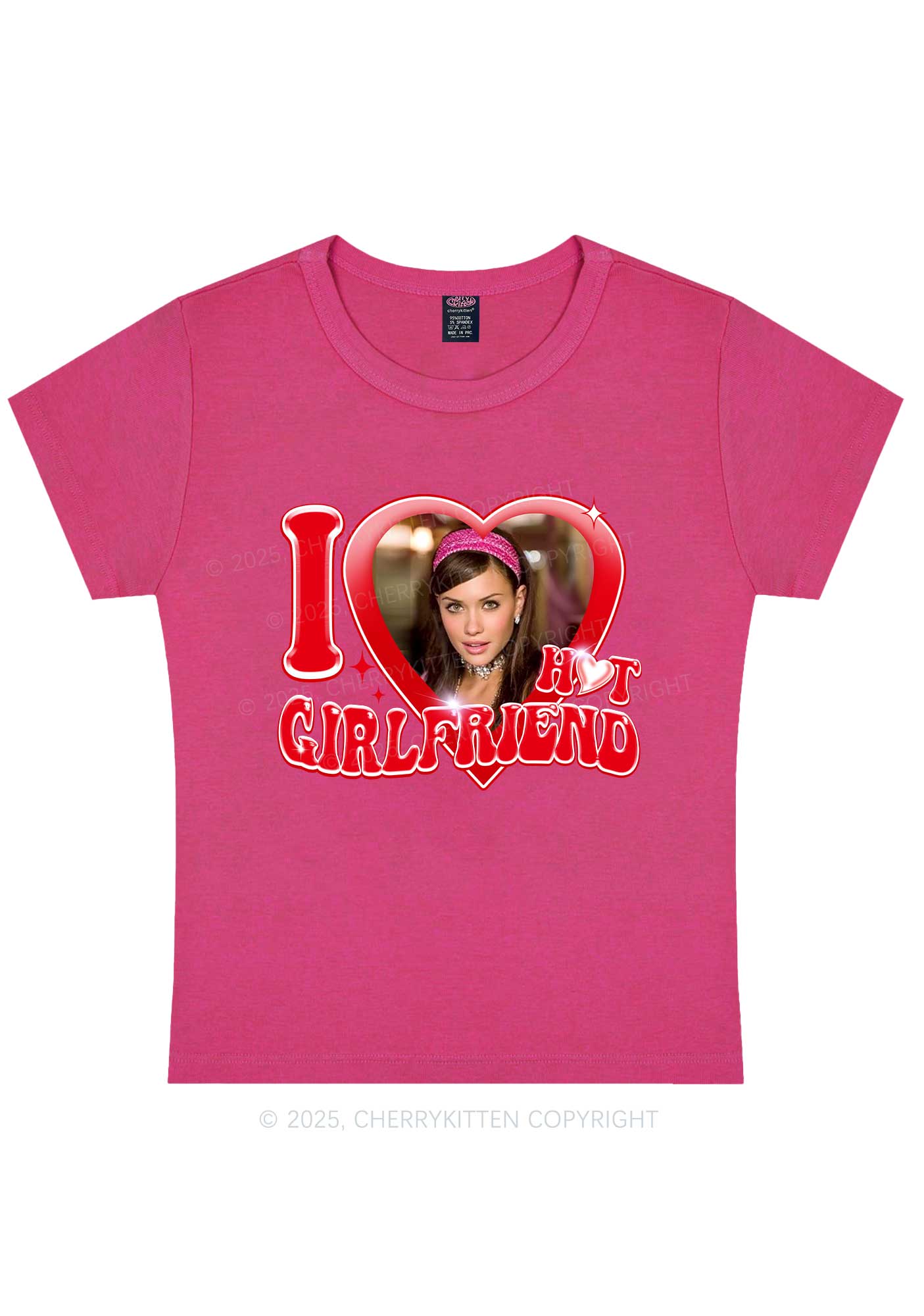 Custom I Love My Hot Girlfriend Y2K Baby Tee Cherrykitten - Image 5