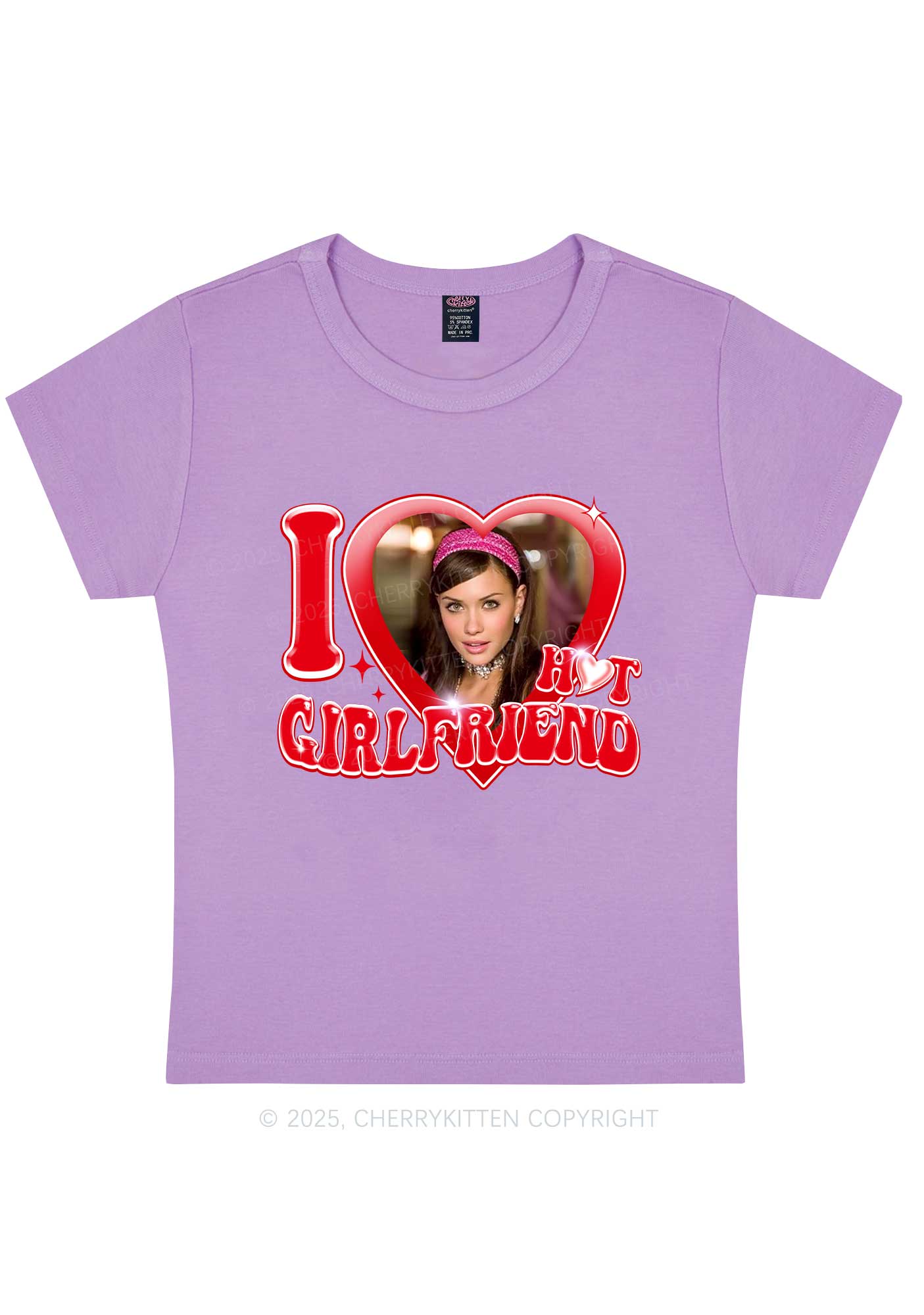 Custom I Love My Hot Girlfriend Y2K Baby Tee Cherrykitten - Image 6