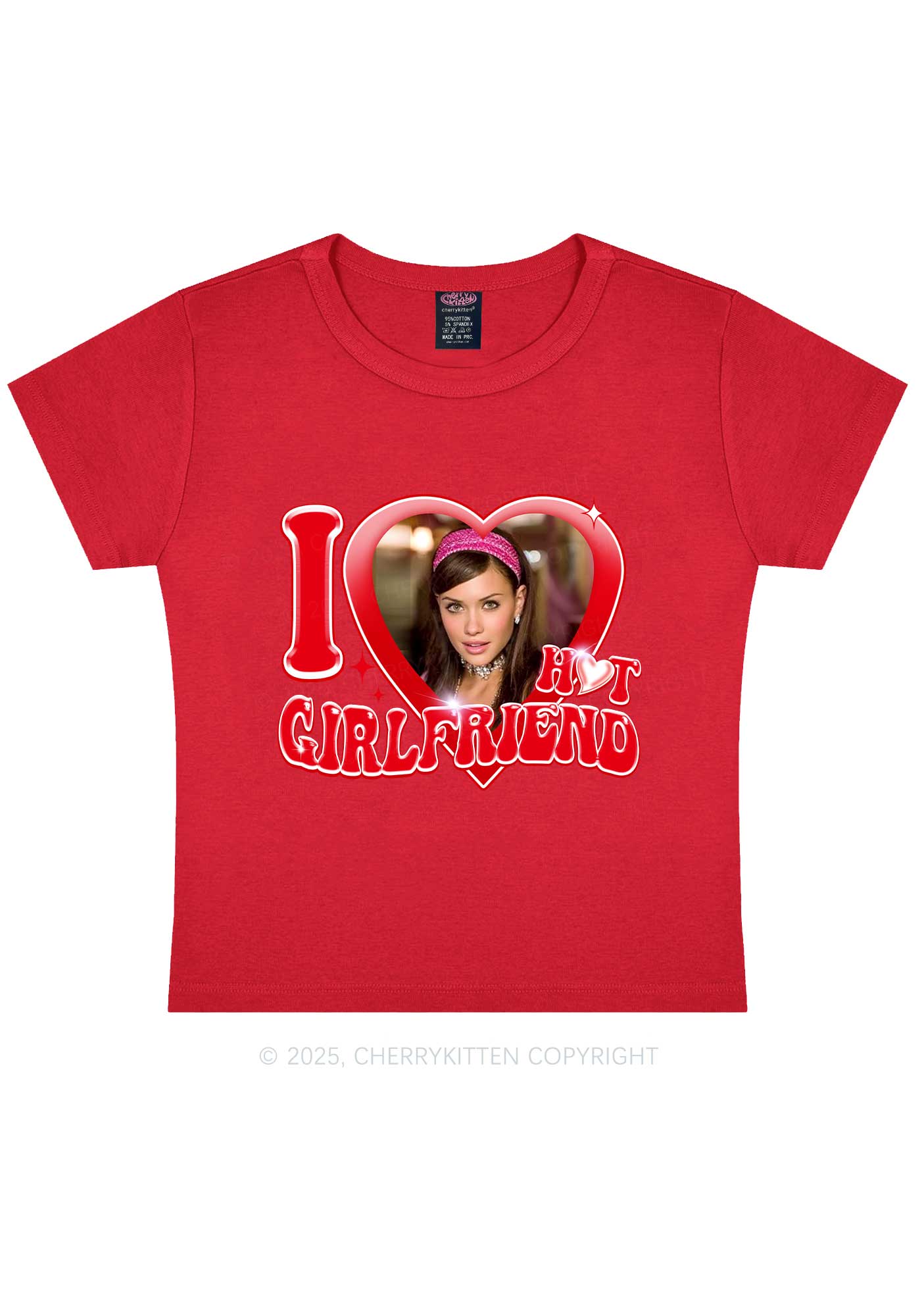 Custom I Love My Hot Girlfriend Y2K Baby Tee Cherrykitten - Image 7