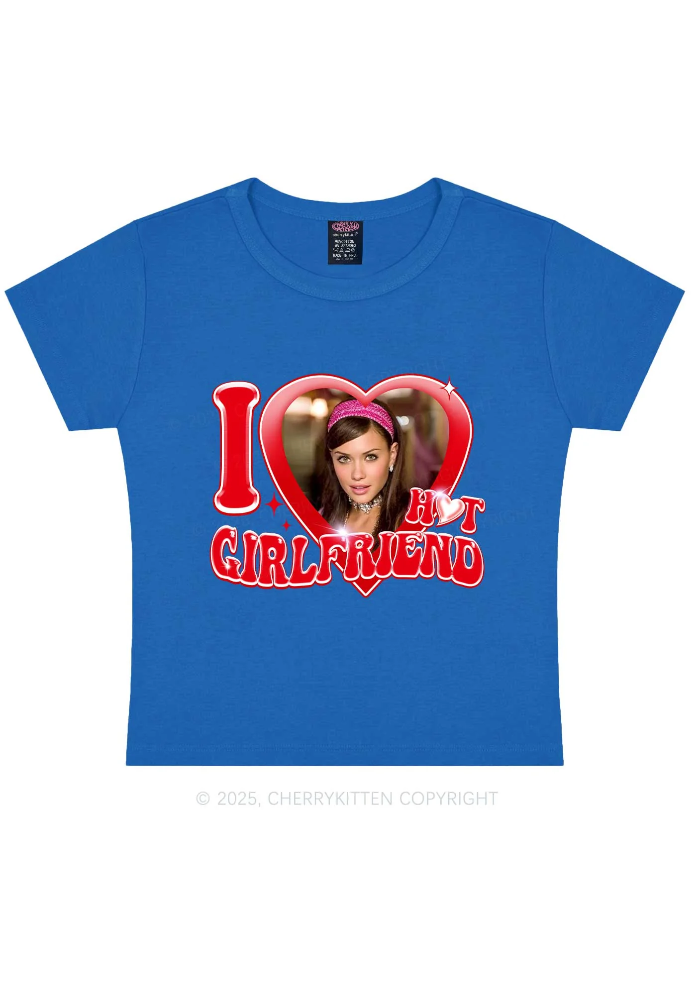 Custom I Love My Hot Girlfriend Y2K Baby Tee Cherrykitten - Image 8