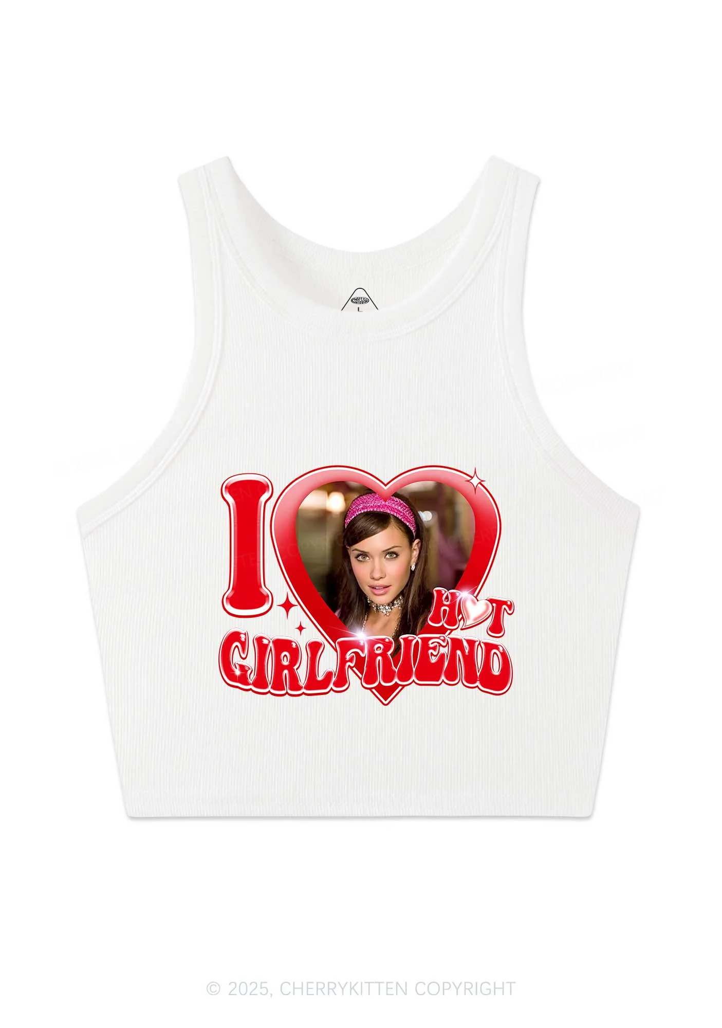 Custom I Love My Hot Girlfriend Y2K Crop Tank Top Cherrykitten - Image 4