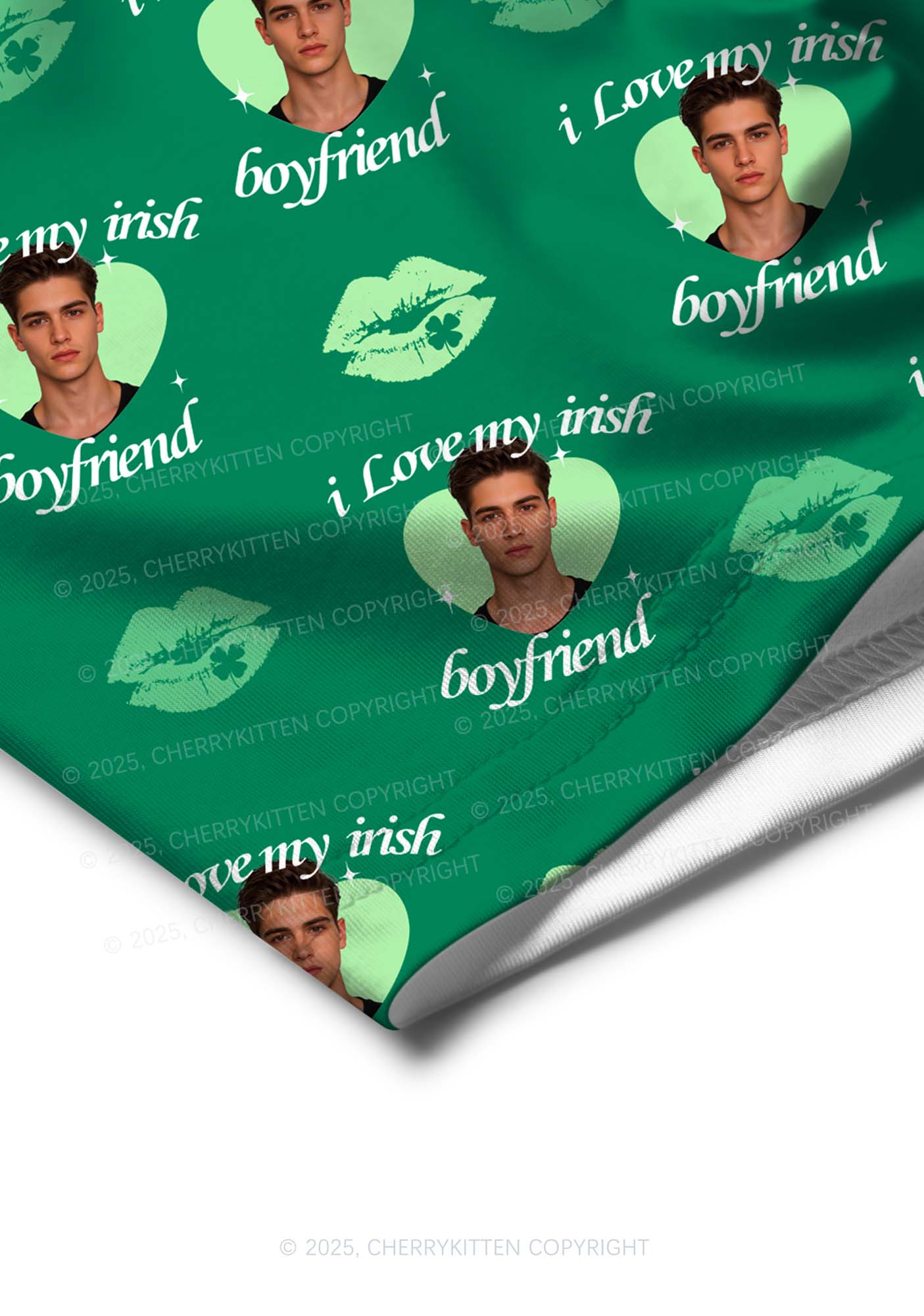 Custom I Love My Irish BF St Patricks Y2K Print Men Boxer Briefs Cherrykitten - Image 4