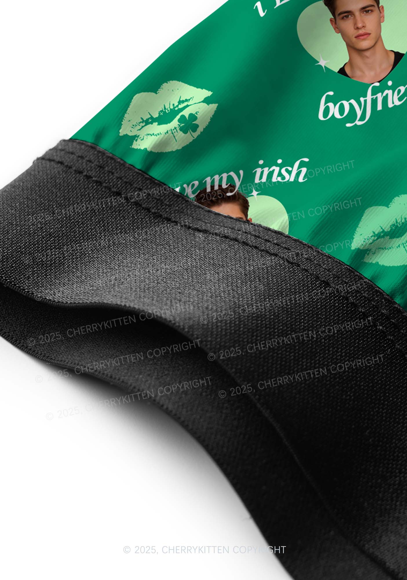 Custom I Love My Irish BF St Patricks Y2K Print Men Boxer Briefs Cherrykitten - Image 5