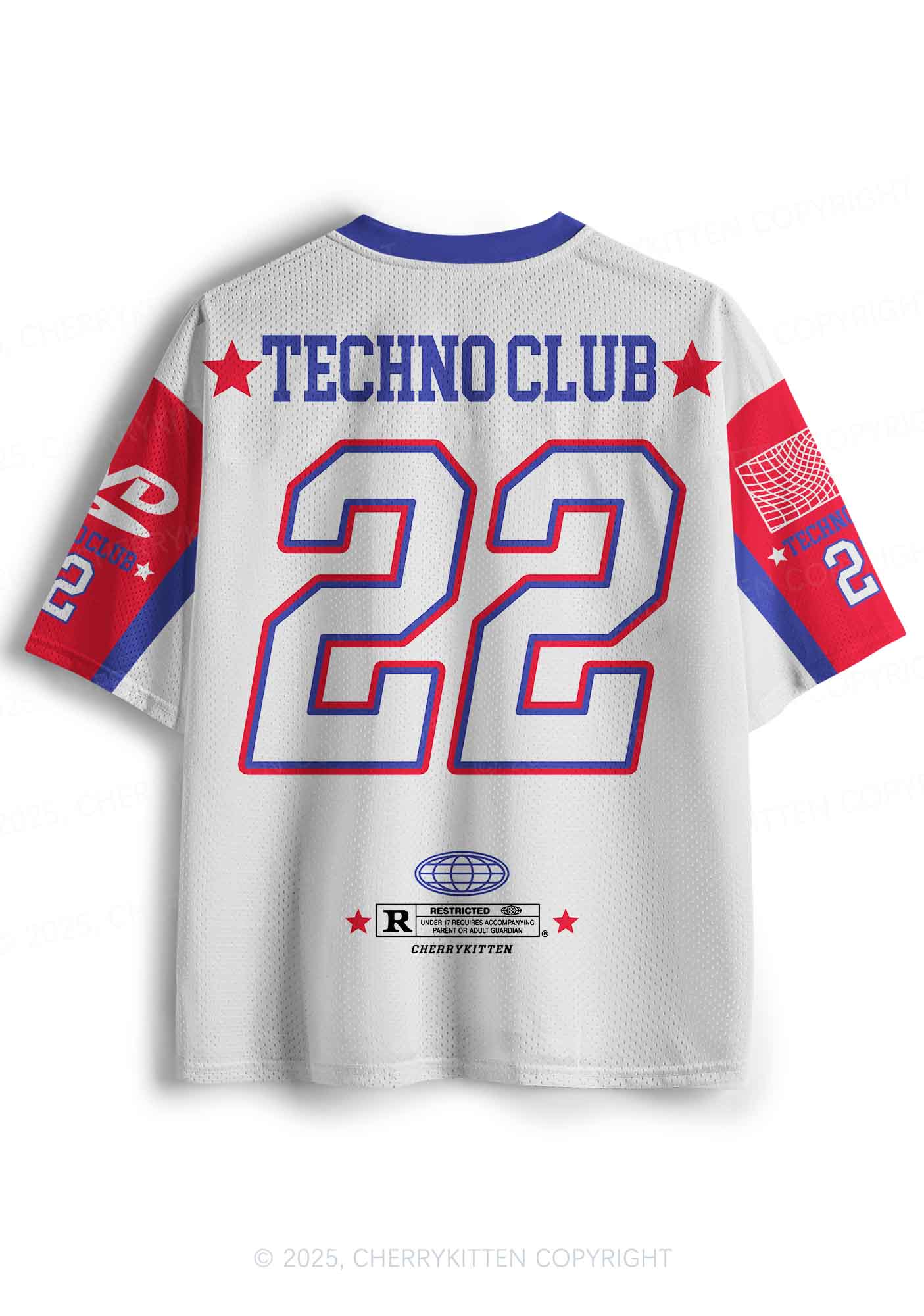 Custom I Love Techno Club Y2K Sport Jersey Shirts Cherrykitten - Image 2
