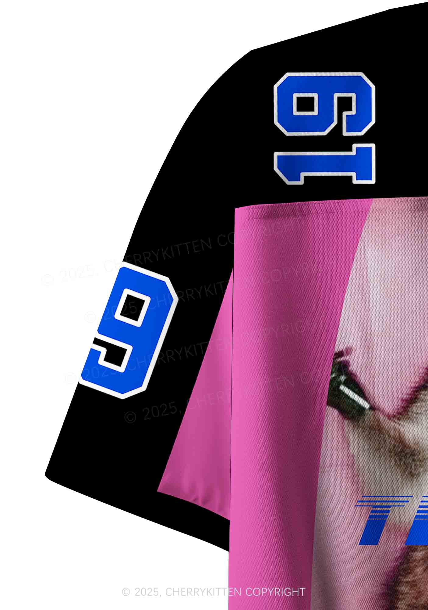 Custom I Love Techno Slxts Y2K Crop Sport Jersey Shirts Cherrykitten - Image 6