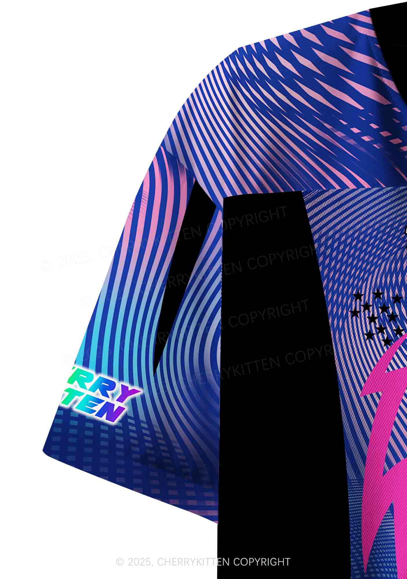 Custom I Love Techno Y2K Crop Sport Jersey Shirts Cherrykitten - Image 6