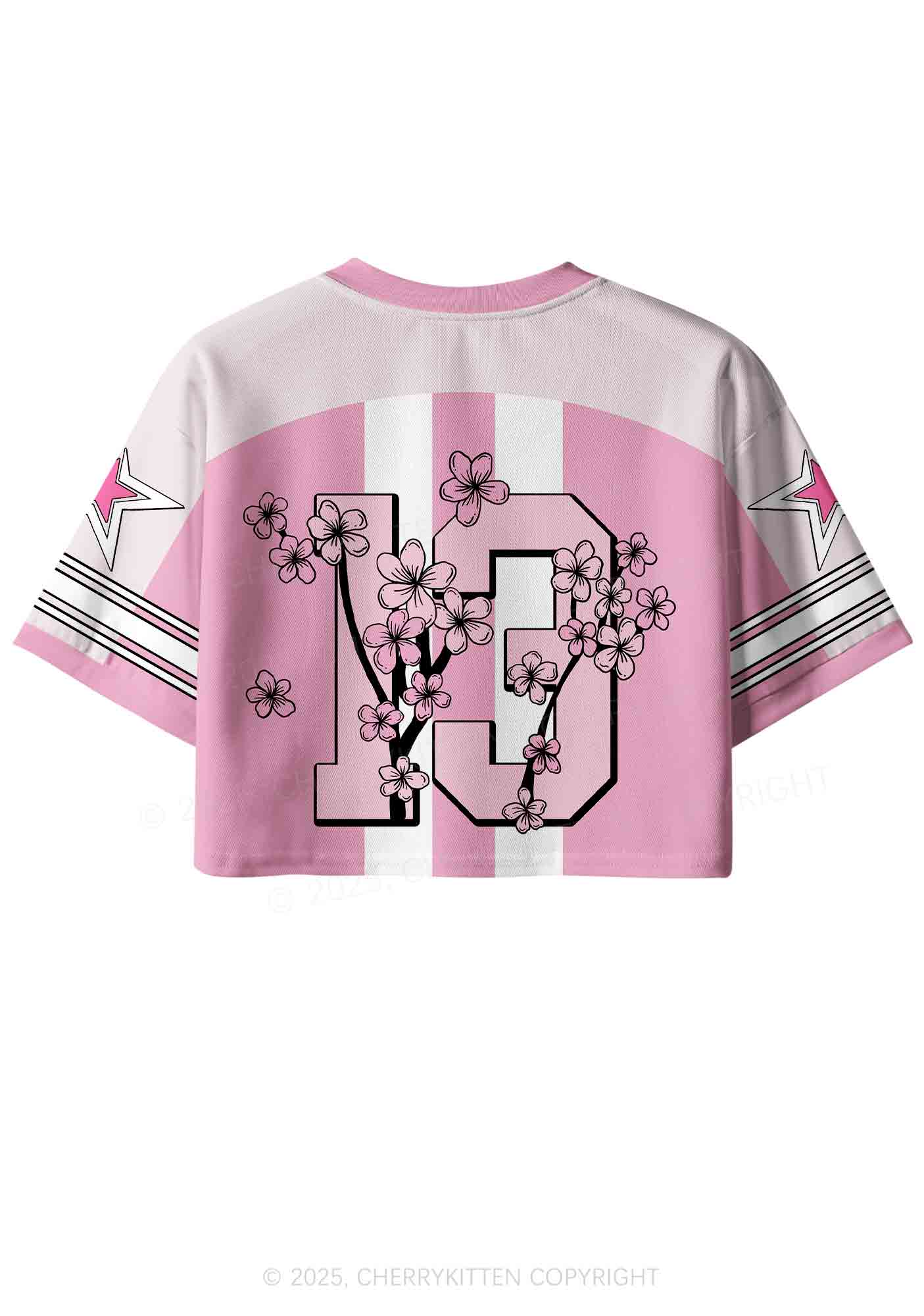 Custom I May Be A Handful Y2K Crop Sport Jersey Shirts Cherrykitten - Image 3