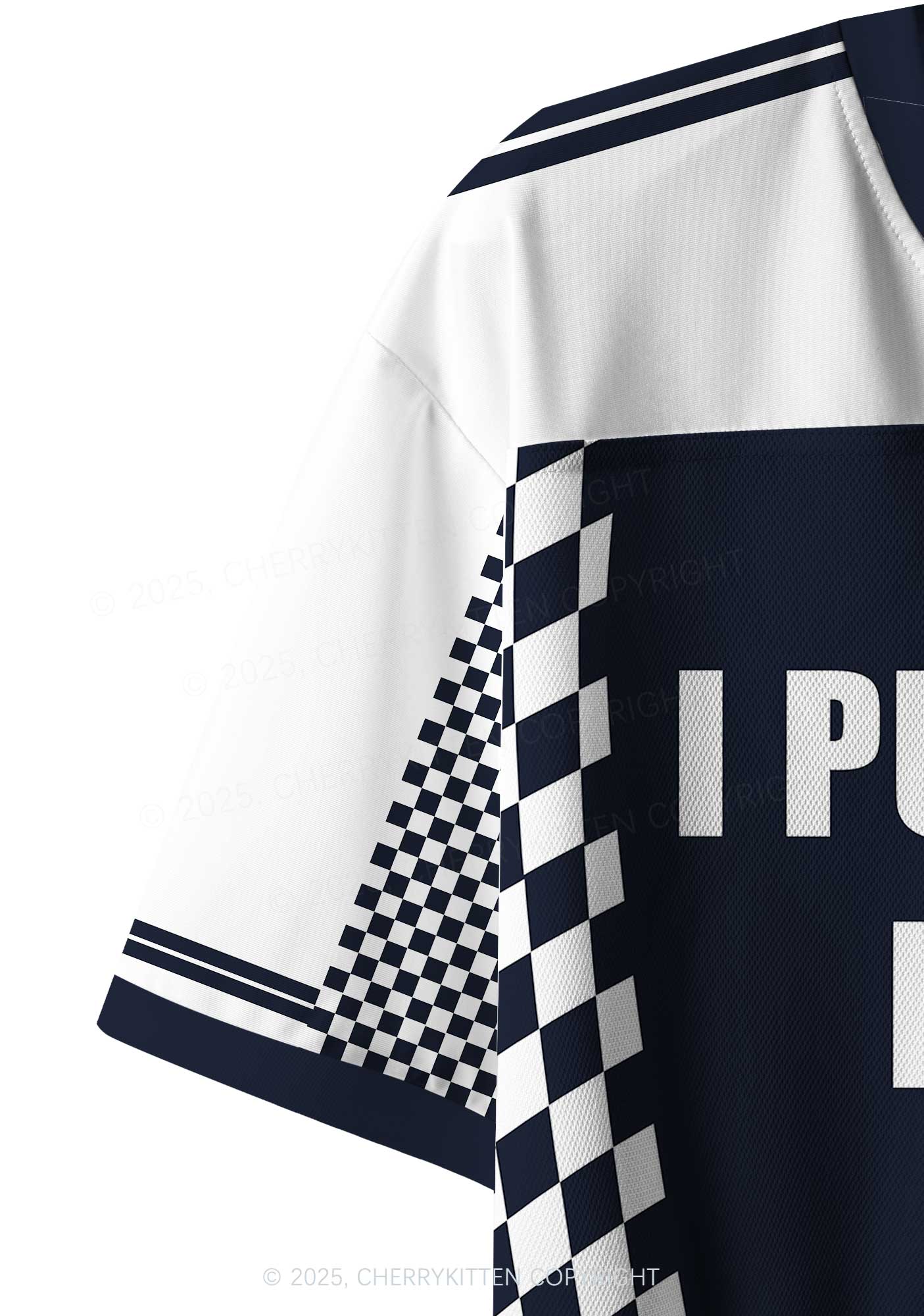 Custom I Put The Hot In Psychotic Y2K Crop Sport Jersey Shirts Cherrykitten - Image 5