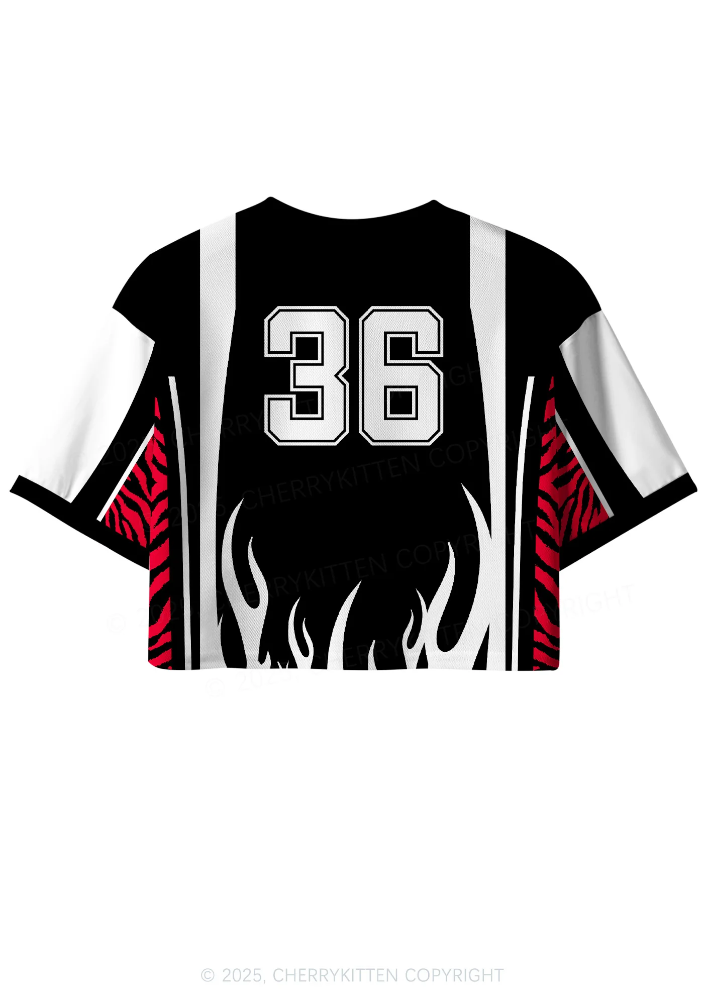 Custom I Rode Faces Y2K Crop Sport Jersey Shirts Cherrykitten - Image 2