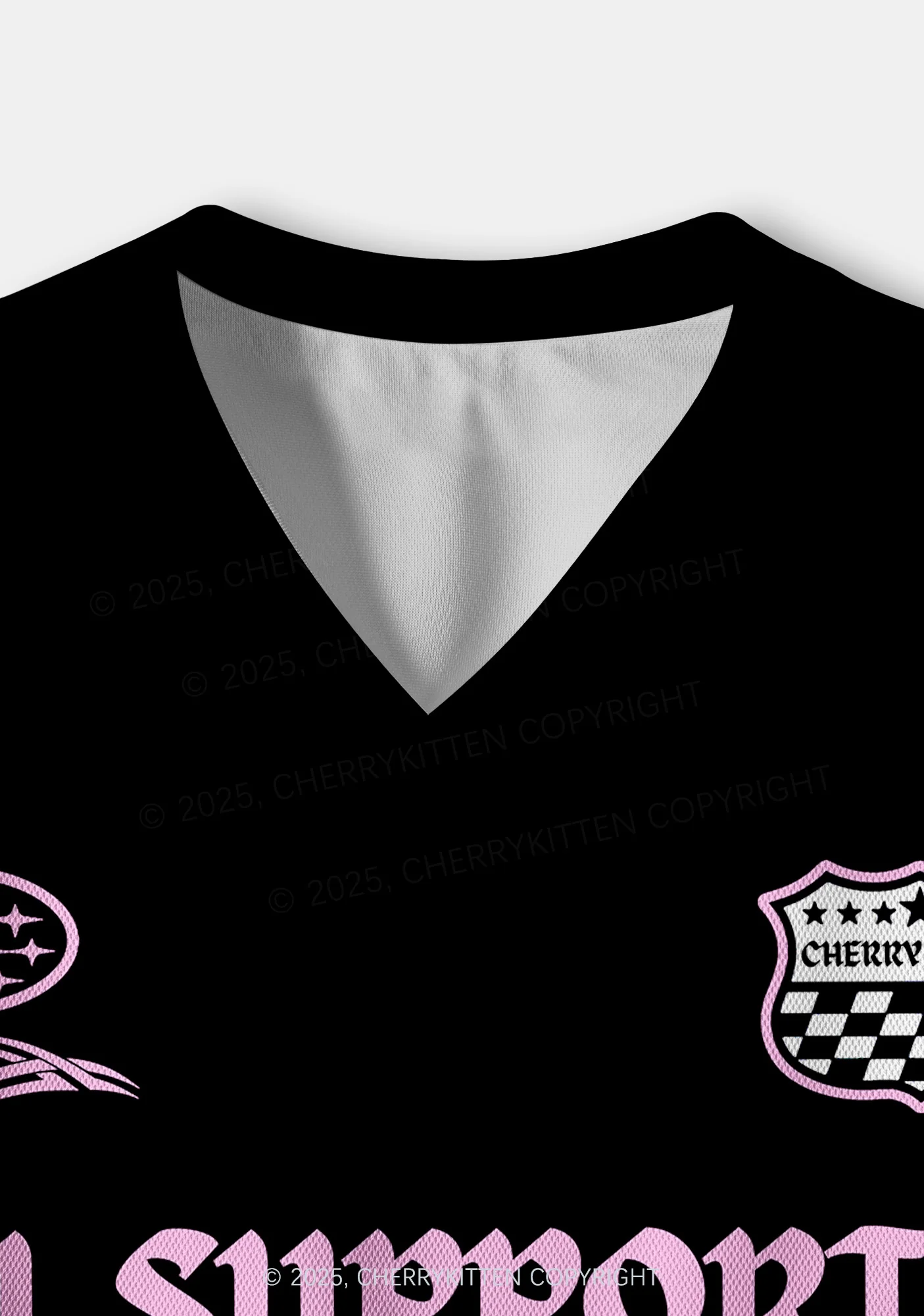 Custom I Support A Mans Right Y2K Crop Sport Jersey Shirts Cherrykitten - Image 4