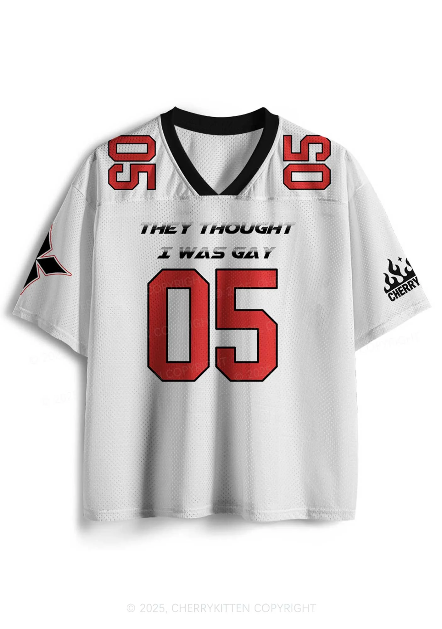 Custom I Was Gay Two Sides Pride Y2K Sport Jersey Shirts Cherrykitten - Image 2