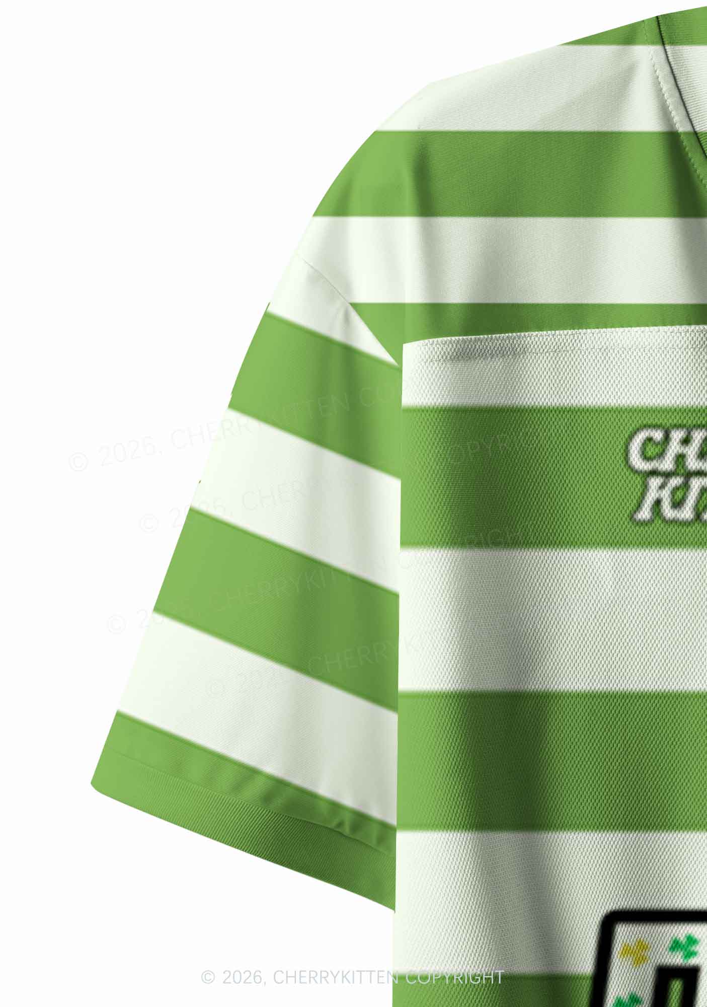 Custom Irish Princess St Patricks Y2K Crop Sport Jersey Shirts Cherrykitten - Image 7