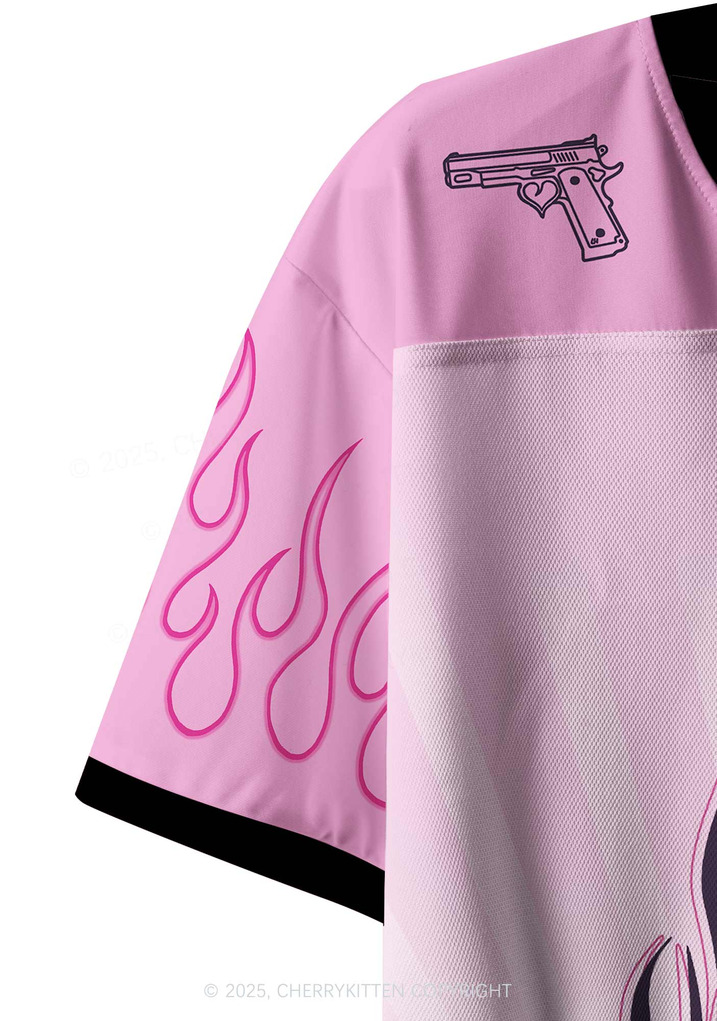 Custom Kiss Girls Kill Boys Pride Y2K Crop Sport Jersey Shirts Cherrykitten - Image 6