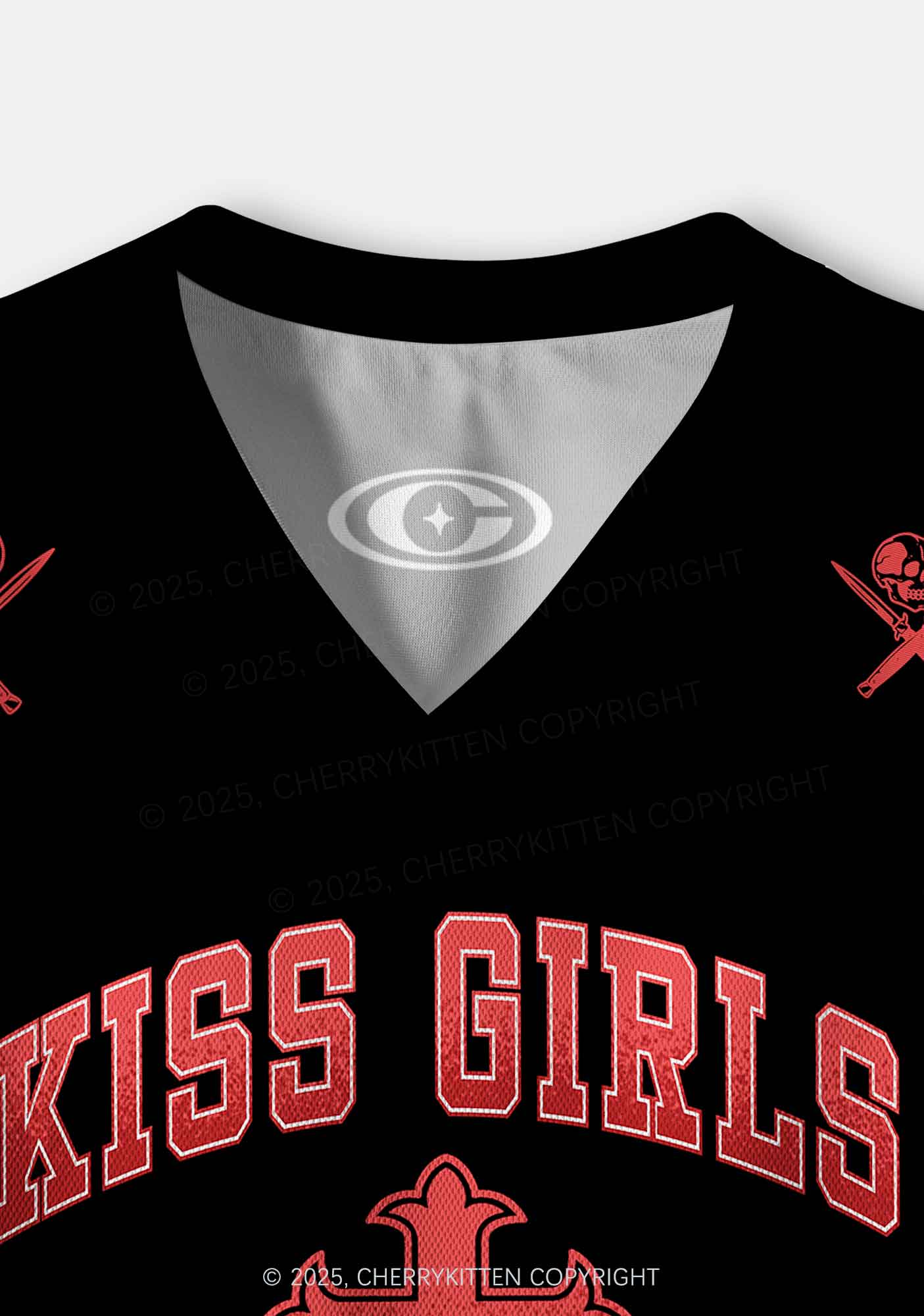 Custom Kiss Girls Pride Y2K Crop Sport Jersey Shirts Cherrykitten - Image 3