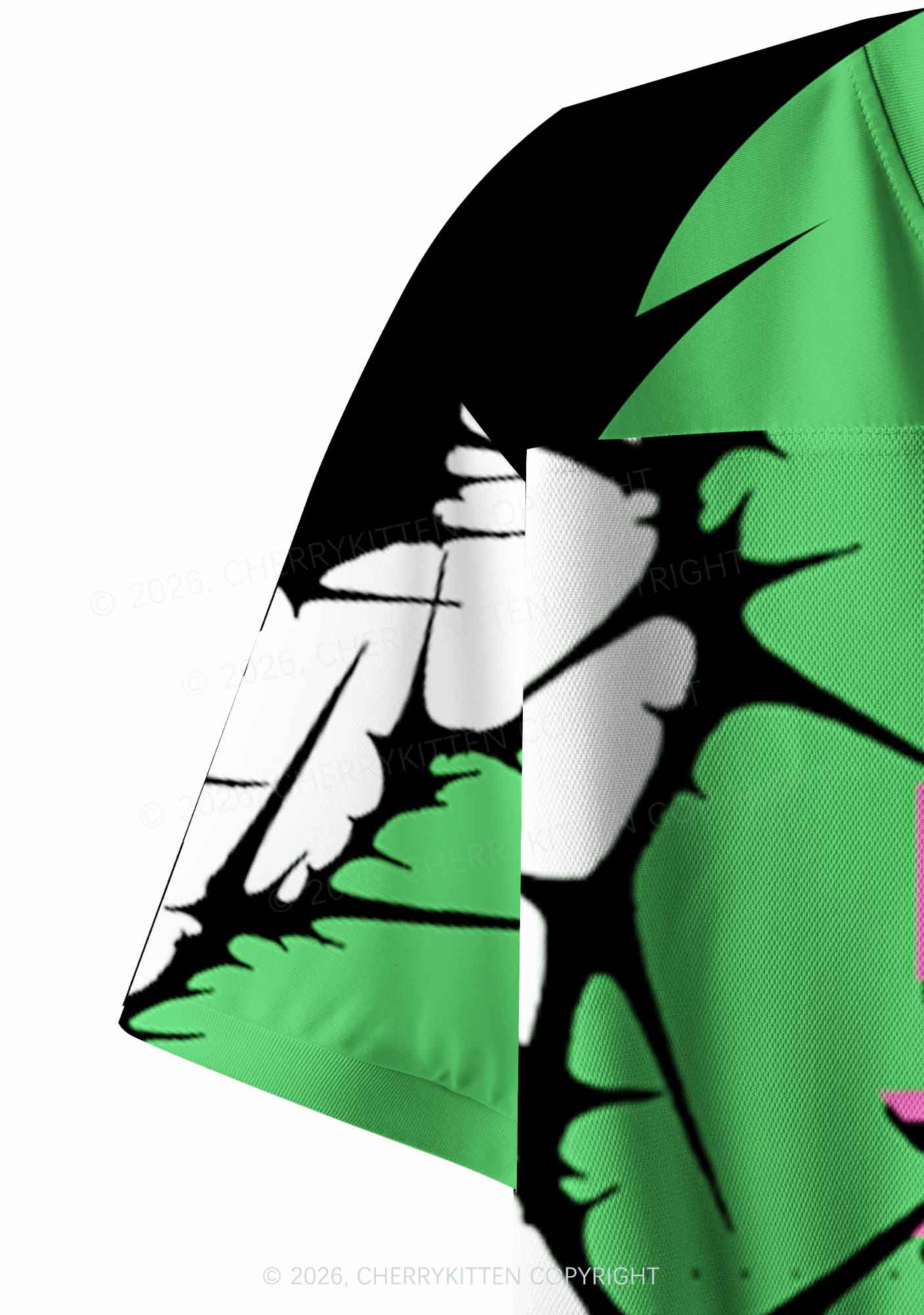 Custom Kiss Me Im Ginger St Patricks Y2K Crop Sport Jersey Shirts Cherrykitten - Image 7