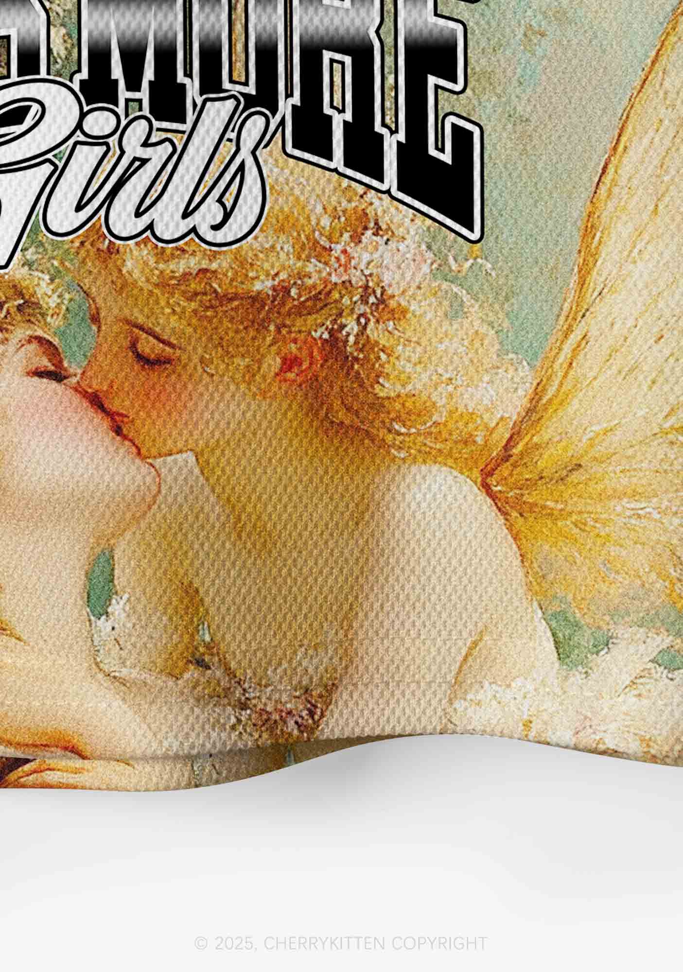 Custom Kiss More Girls Lesbian Pride Y2K Crop Sport Jersey Shirts Cherrykitten - Image 4