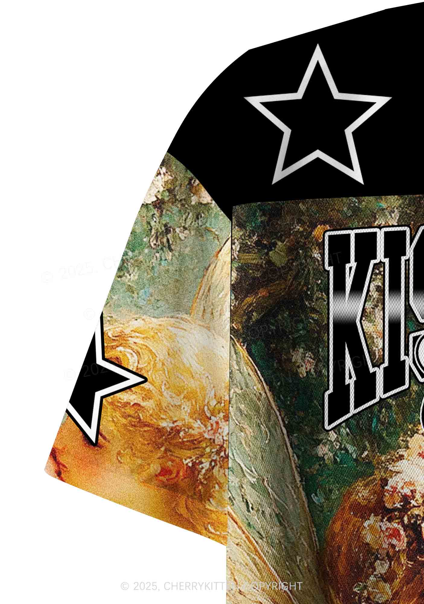 Custom Kiss More Girls Lesbian Pride Y2K Crop Sport Jersey Shirts Cherrykitten - Image 5