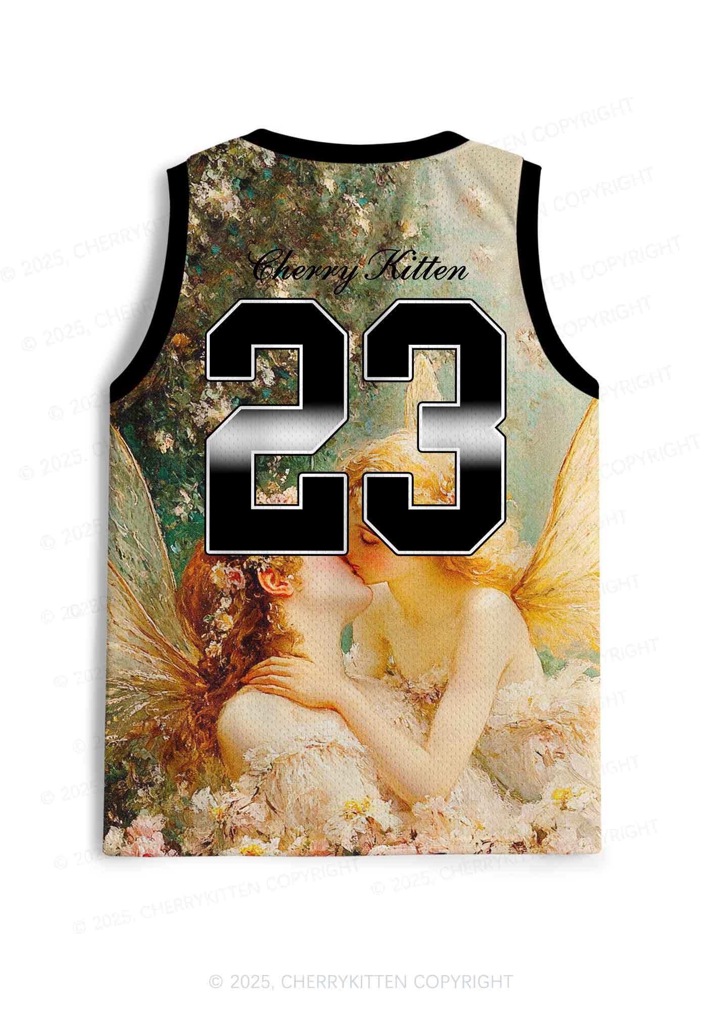 Custom Kiss More Girls Lesbian Pride Y2K Sport Jersey Tank Cherrykitten - Image 2
