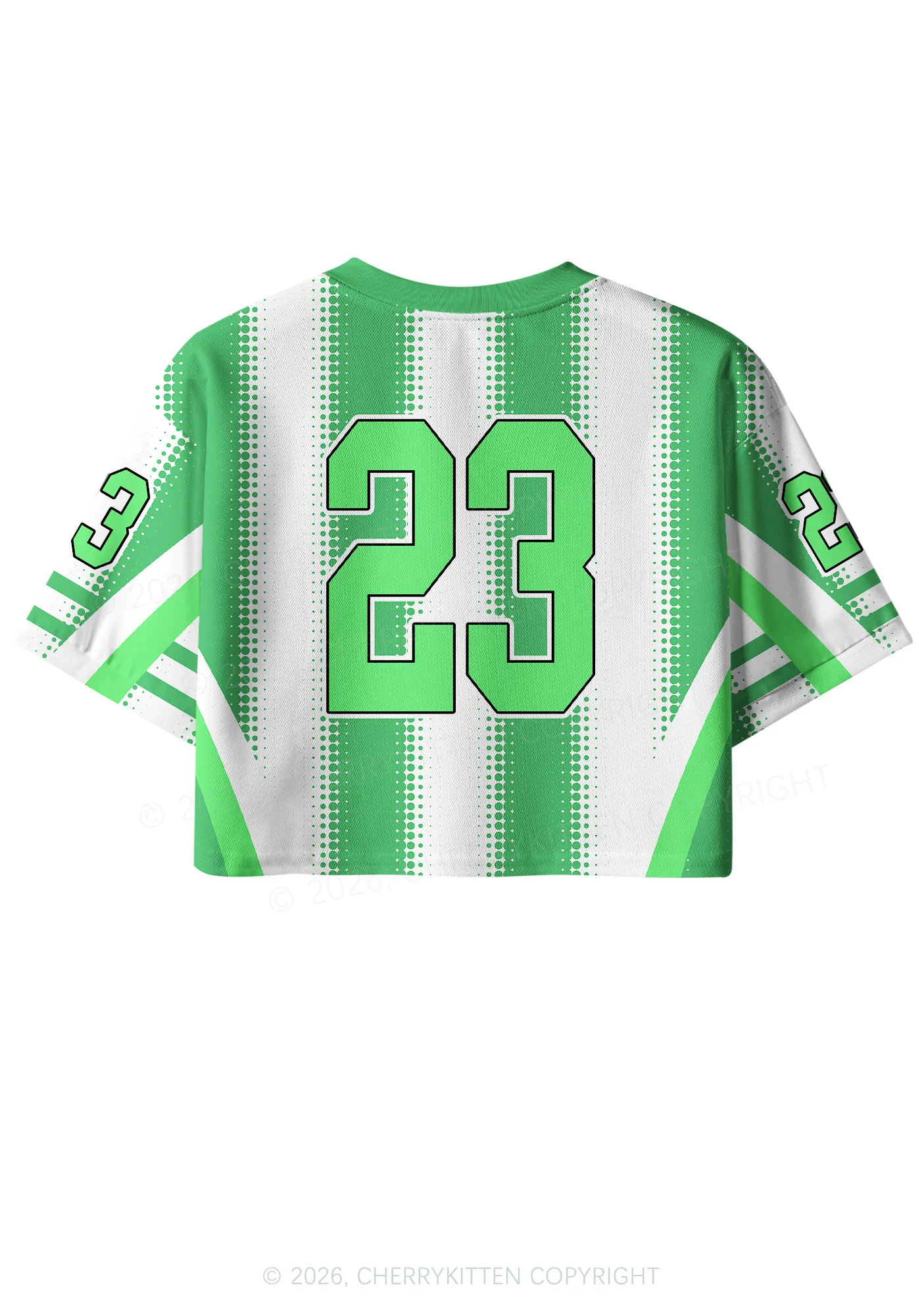 Custom Kiss My Lucky Charms St Patricks Y2K Crop Sport Jersey Shirts Cherrykitten - Image 4