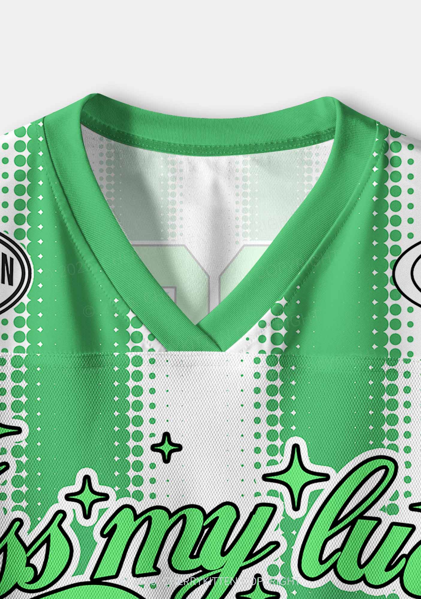 Custom Kiss My Lucky Charms St Patricks Y2K Crop Sport Jersey Shirts Cherrykitten - Image 5