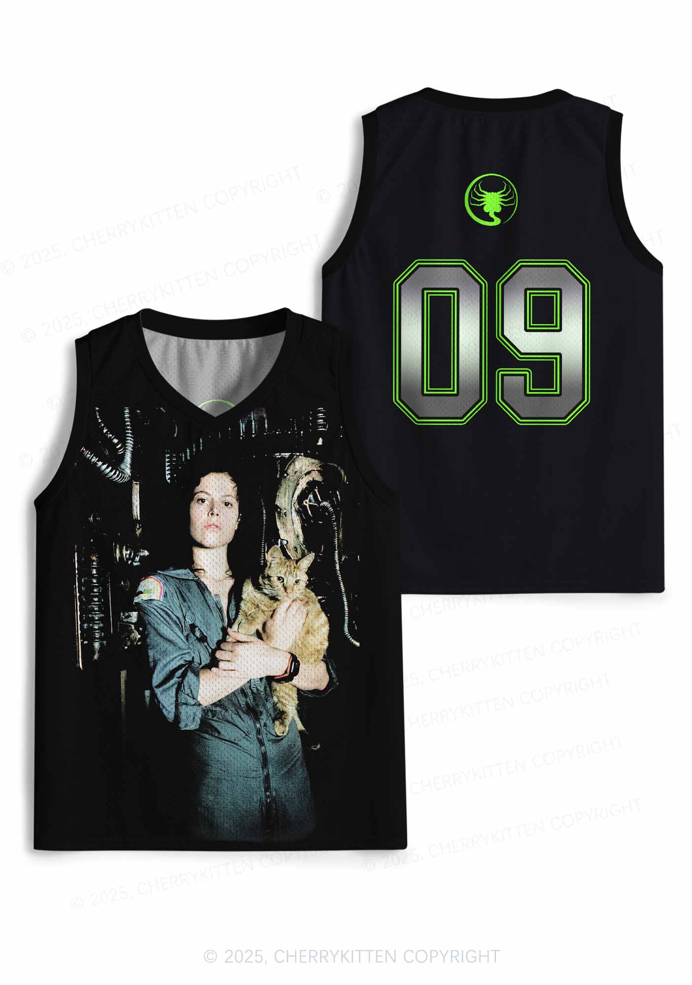 Custom Kitten And Girl Y2K Sport Jersey Tank Cherrykitten - Image 3
