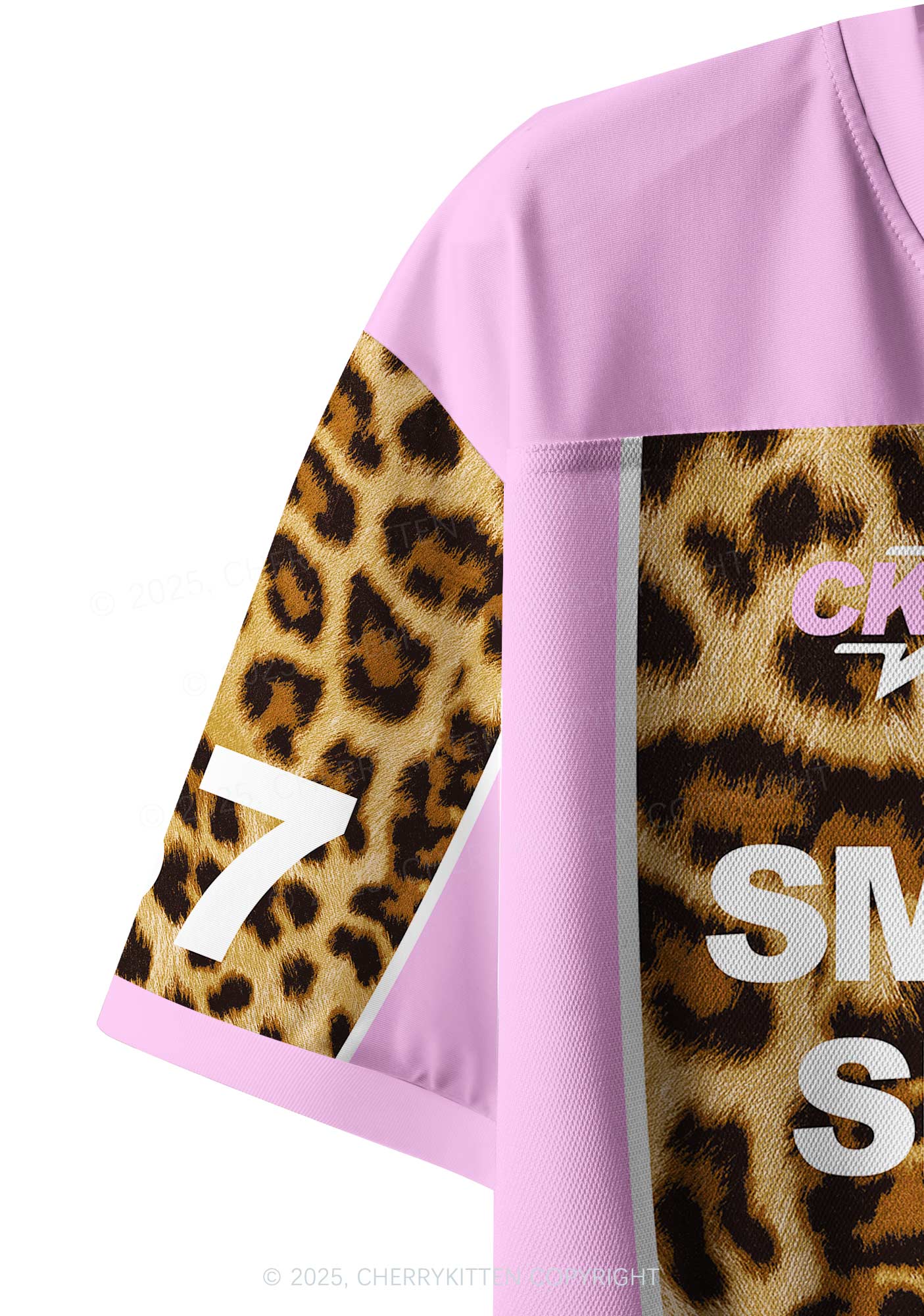 Custom Leopard Smoke Blunt Y2K Crop Sport Jersey Shirts Cherrykitten - Image 4
