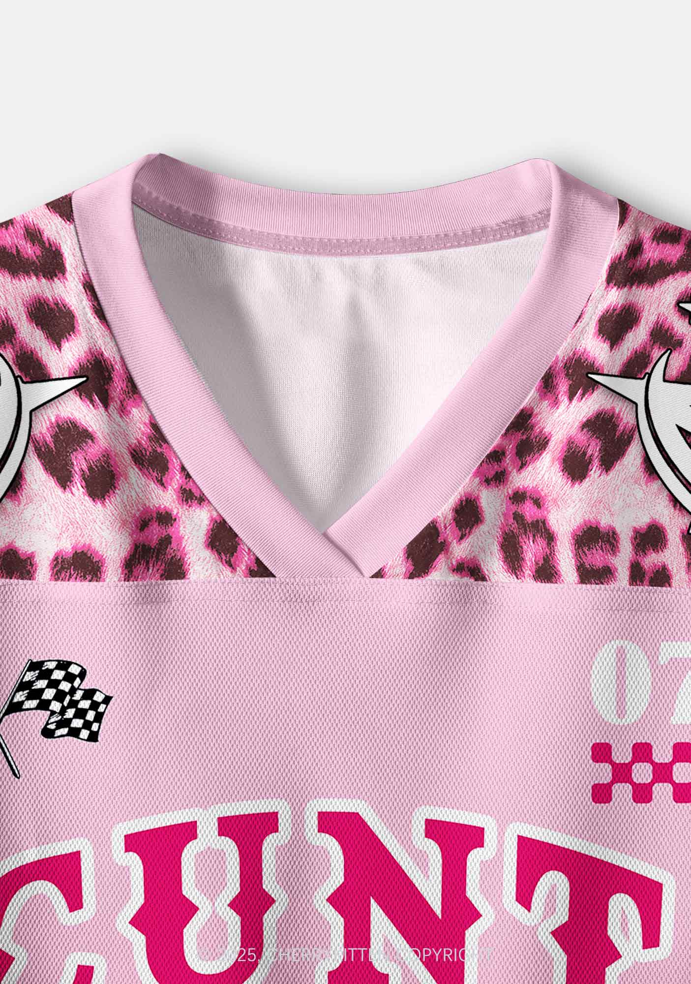 Custom Leopard Star Cxxt Y2K Crop Sport Jersey Shirts Cherrykitten - Image 3