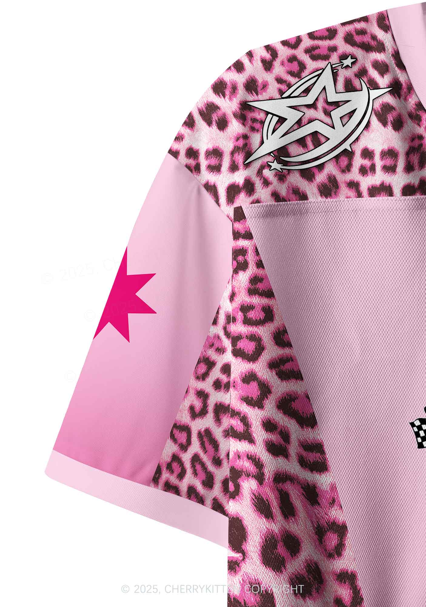 Custom Leopard Star Cxxt Y2K Crop Sport Jersey Shirts Cherrykitten - Image 5