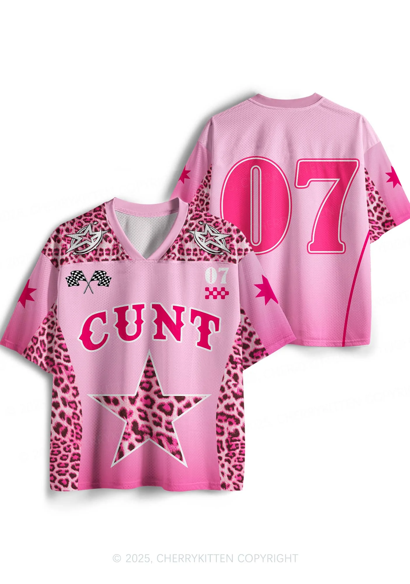Custom Leopard Star Cxxt Y2K Sport Jersey Shirts Cherrykitten - Image 3