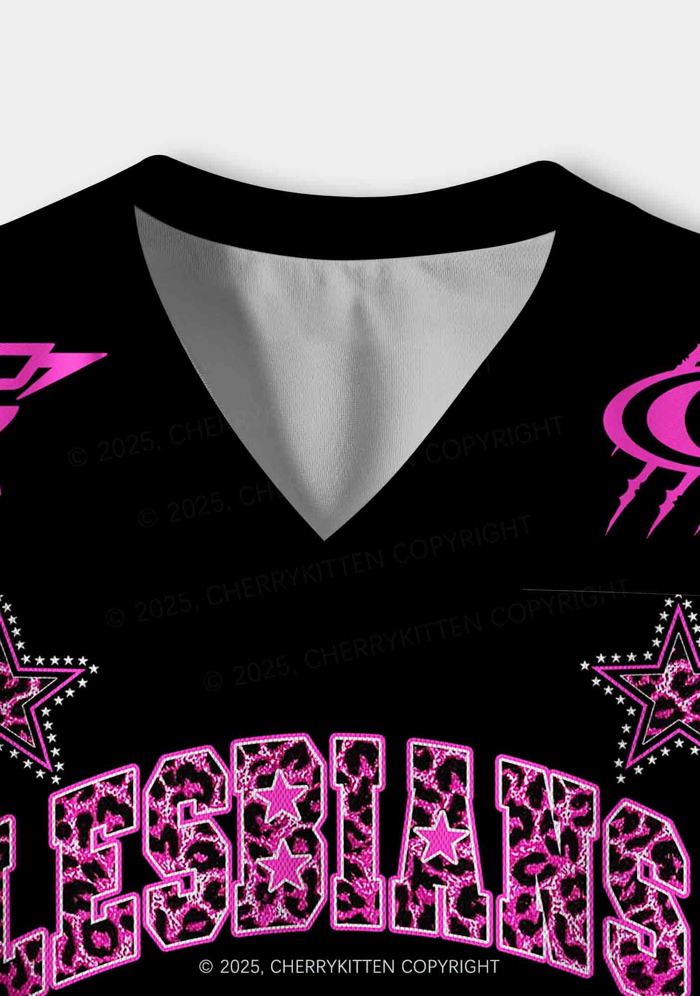 Custom Lesbians Do It Better Pride Y2K Crop Sport Jersey Shirts Cherrykitten - Image 3