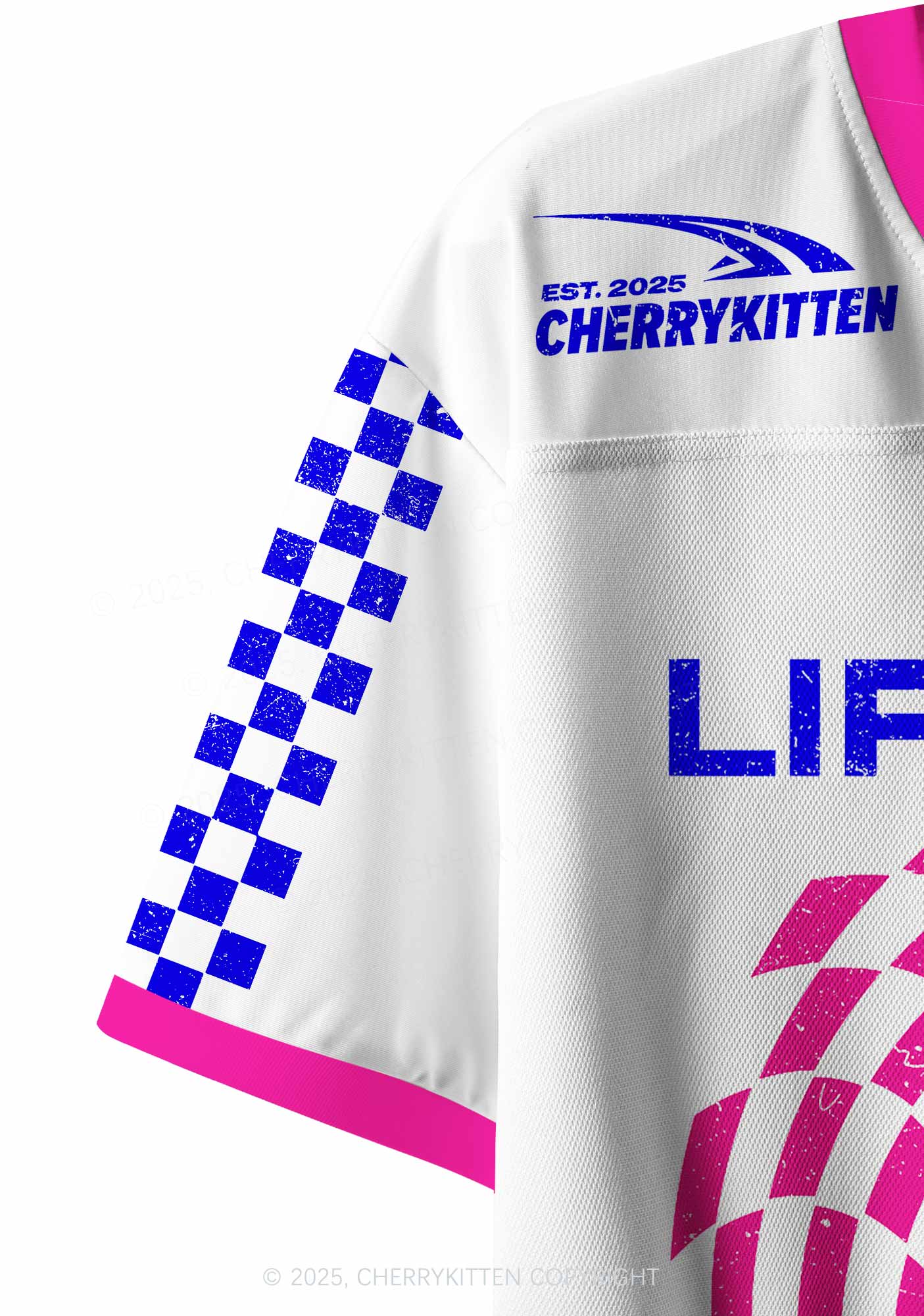 Custom Life Sucks Y2K Crop Sport Jersey Shirts Cherrykitten - Image 5