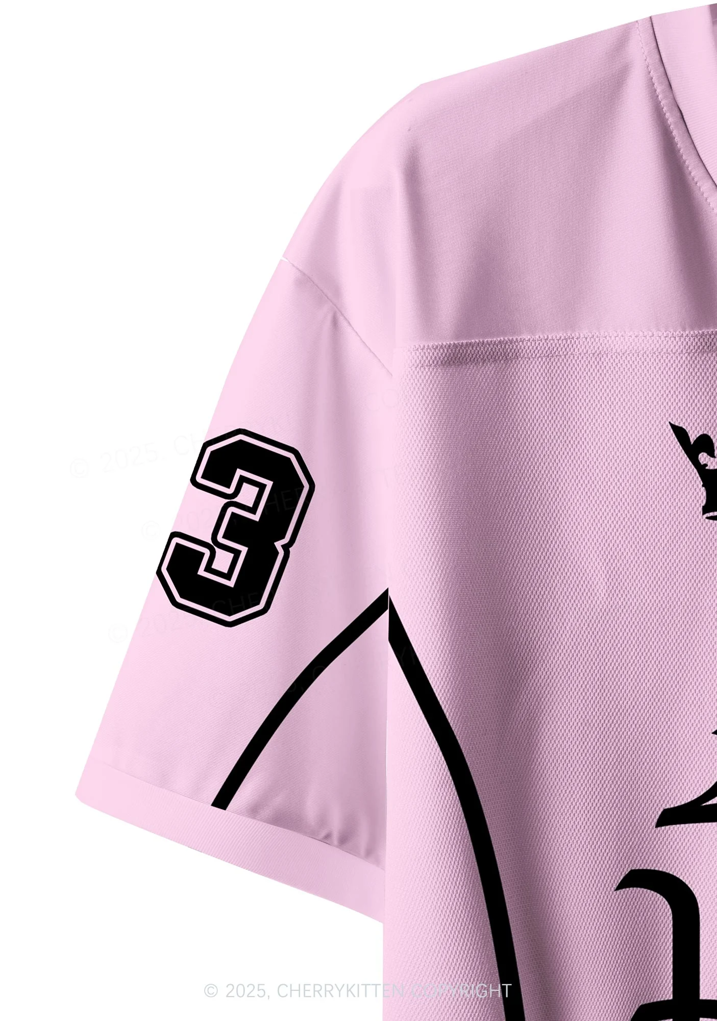 Custom Lightpink Lesbian Princess Pride Y2K Crop Sport Jersey Shirts Cherrykitten - Image 4