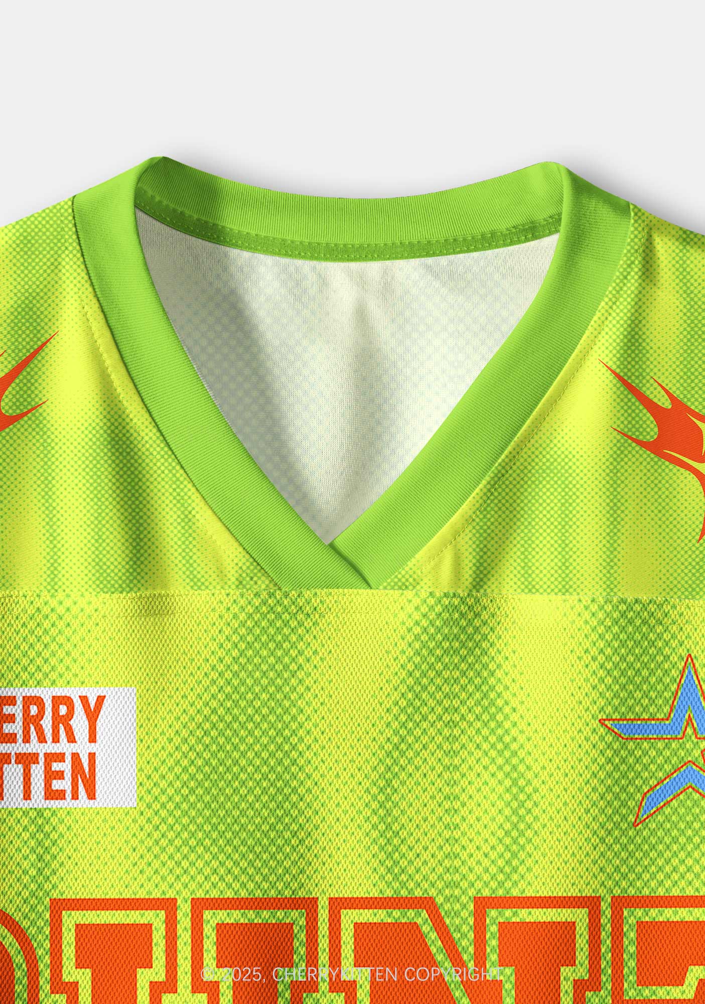 Custom Lime Cxxt Y2K Crop Sport Jersey Shirts Cherrykitten - Image 4