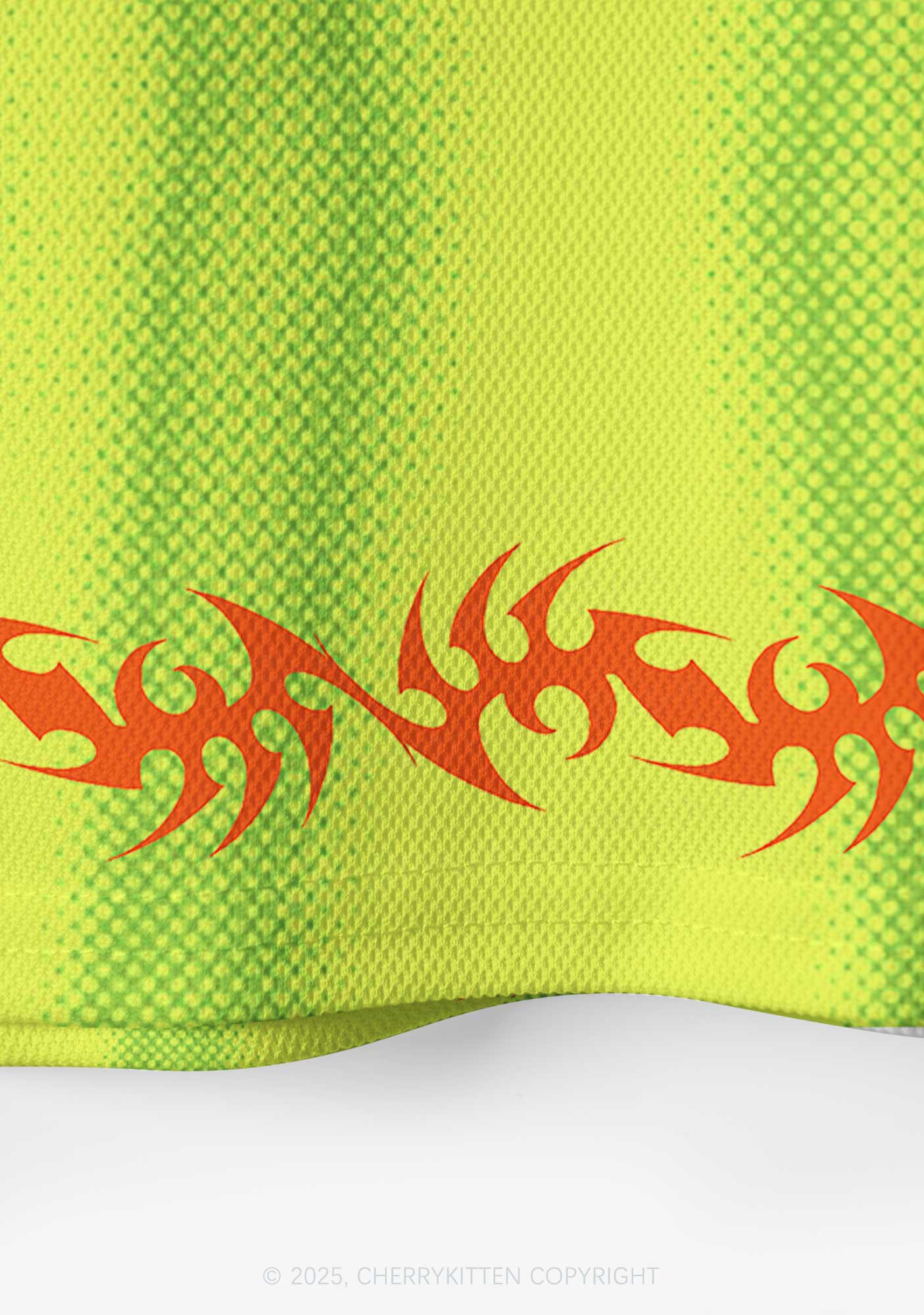 Custom Lime Cxxt Y2K Crop Sport Jersey Shirts Cherrykitten - Image 5
