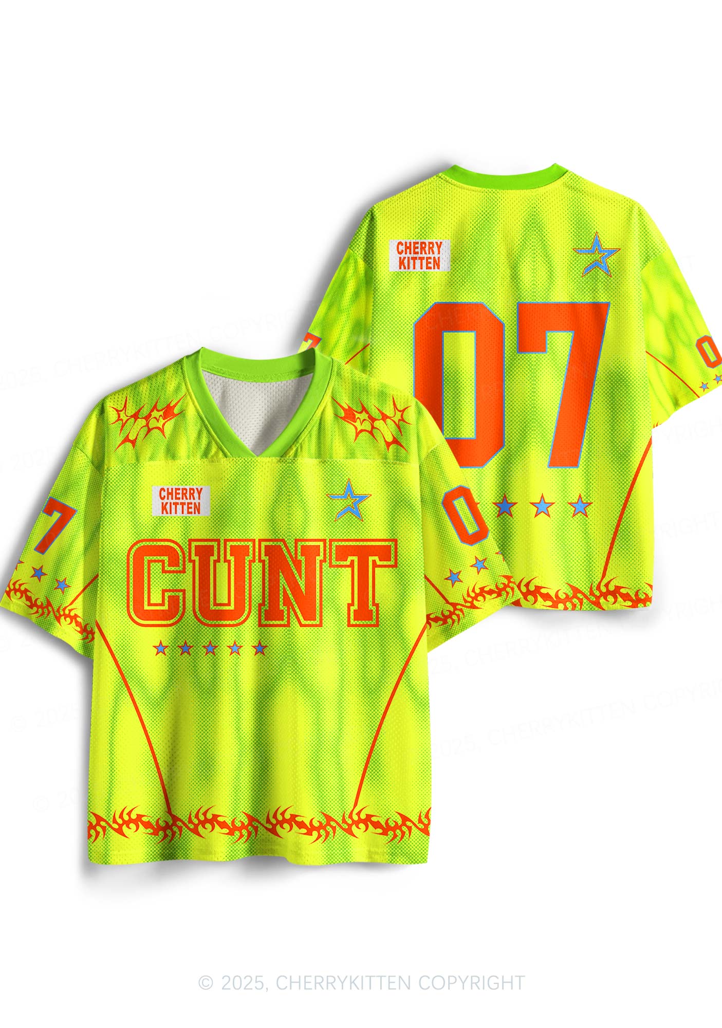 Custom Lime Cxxt Y2K Sport Jersey Shirts Cherrykitten - Image 3