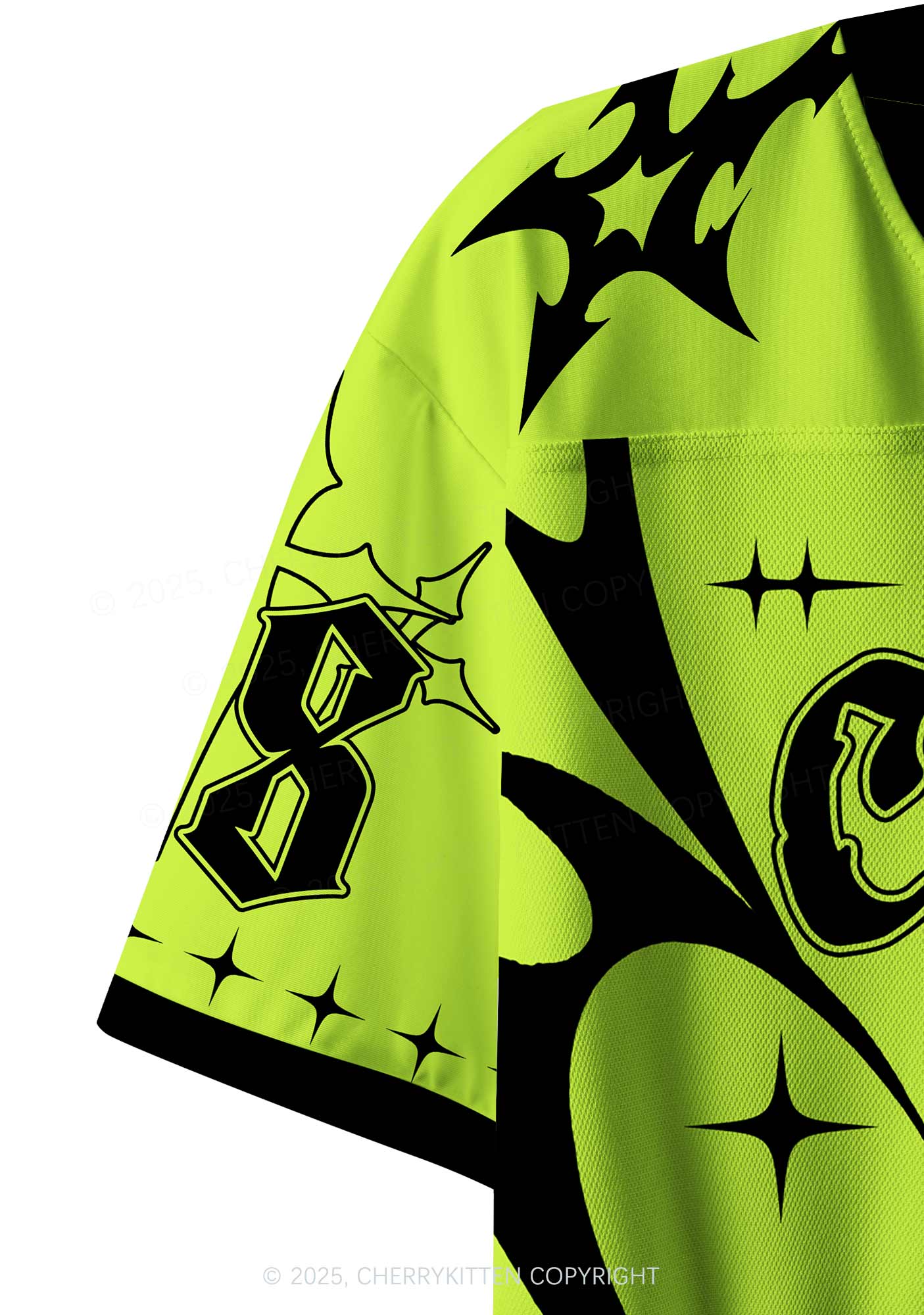 Custom Lime Green Cxxt Y2K Crop Sport Jersey Shirts Cherrykitten - Image 4