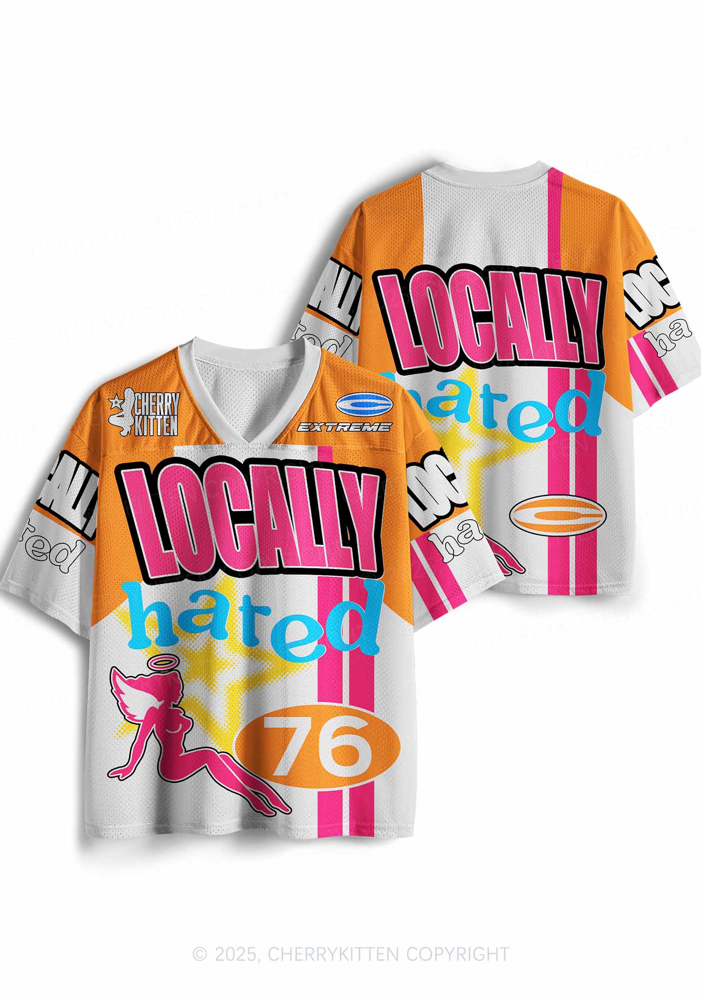Custom Locally Hated Girl Y2K Sport Jersey Shirts Cherrykitten - Image 3