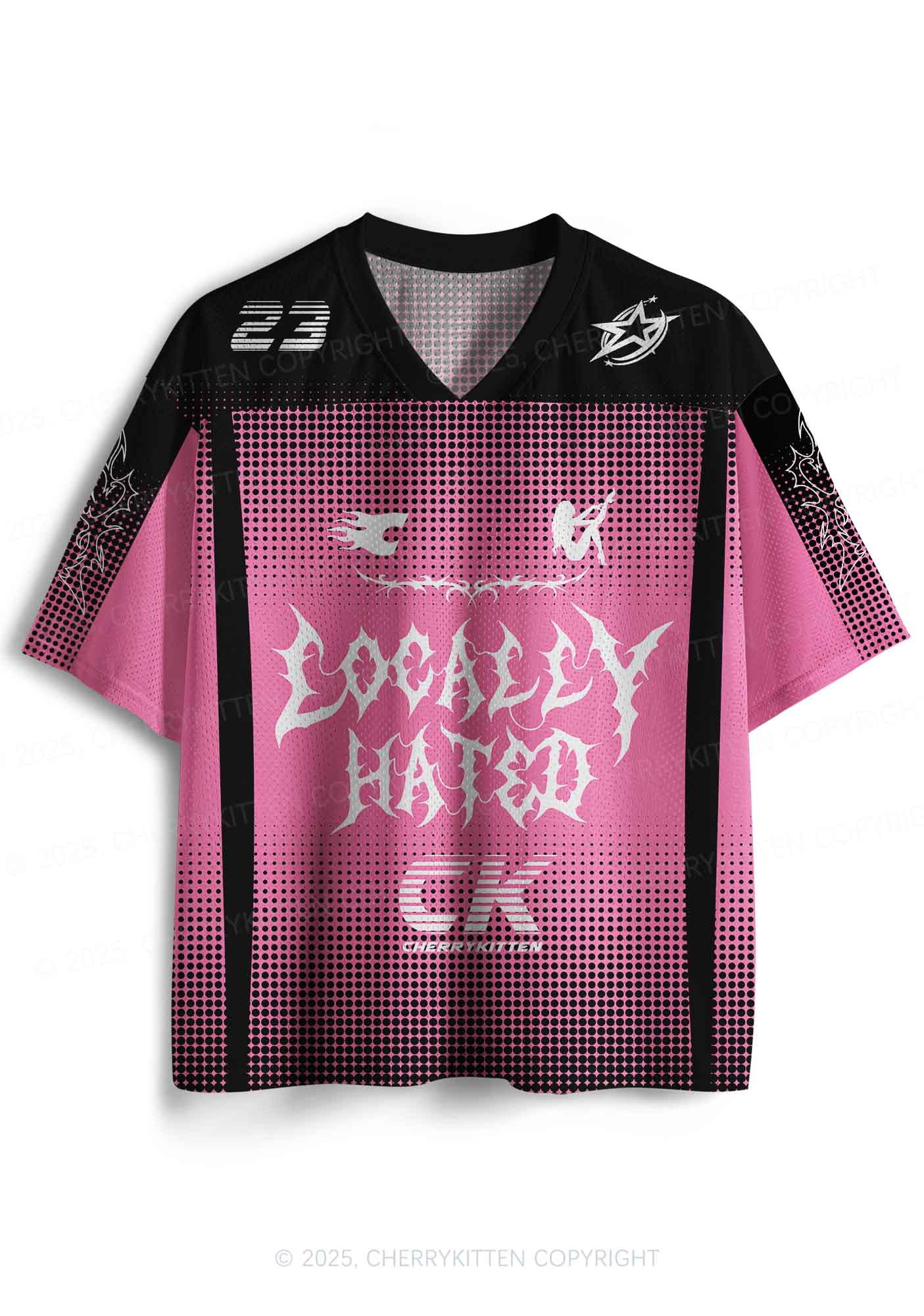 Custom Locally Hated Y2K Sport Jersey Shirts Cherrykitten - Image 2