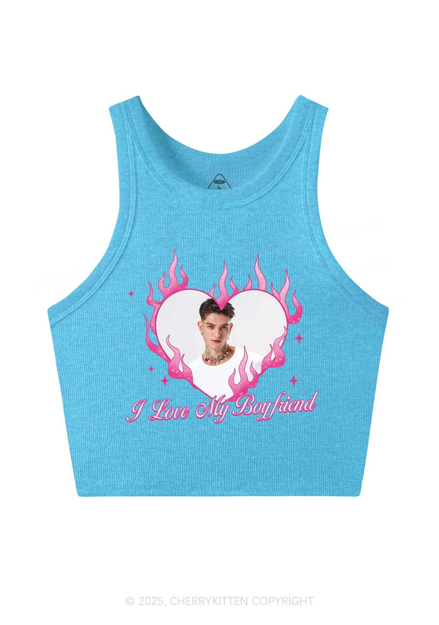 Custom Love Girlfriend Y2K Crop Tank Top Cherrykitten - Image 4